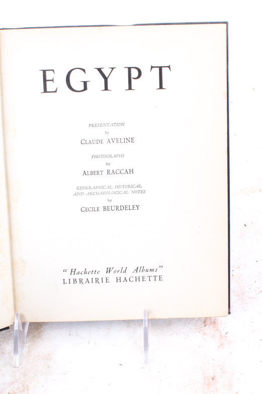 Vintage Books with an Egyptian Theme