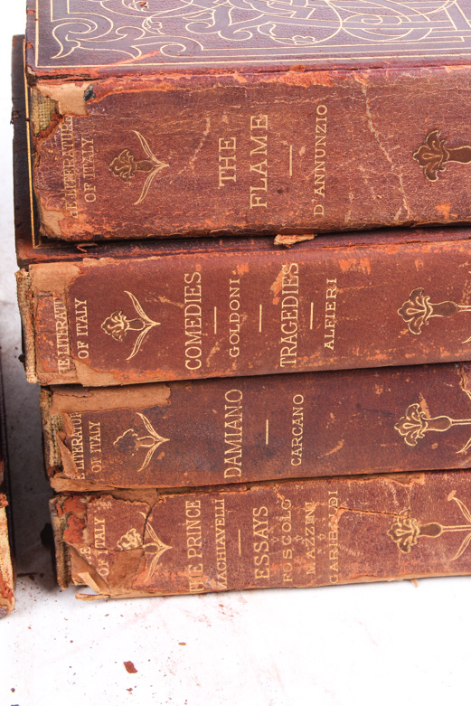 1907 Nine-Volume "The Literature of Italy 1265–1907"