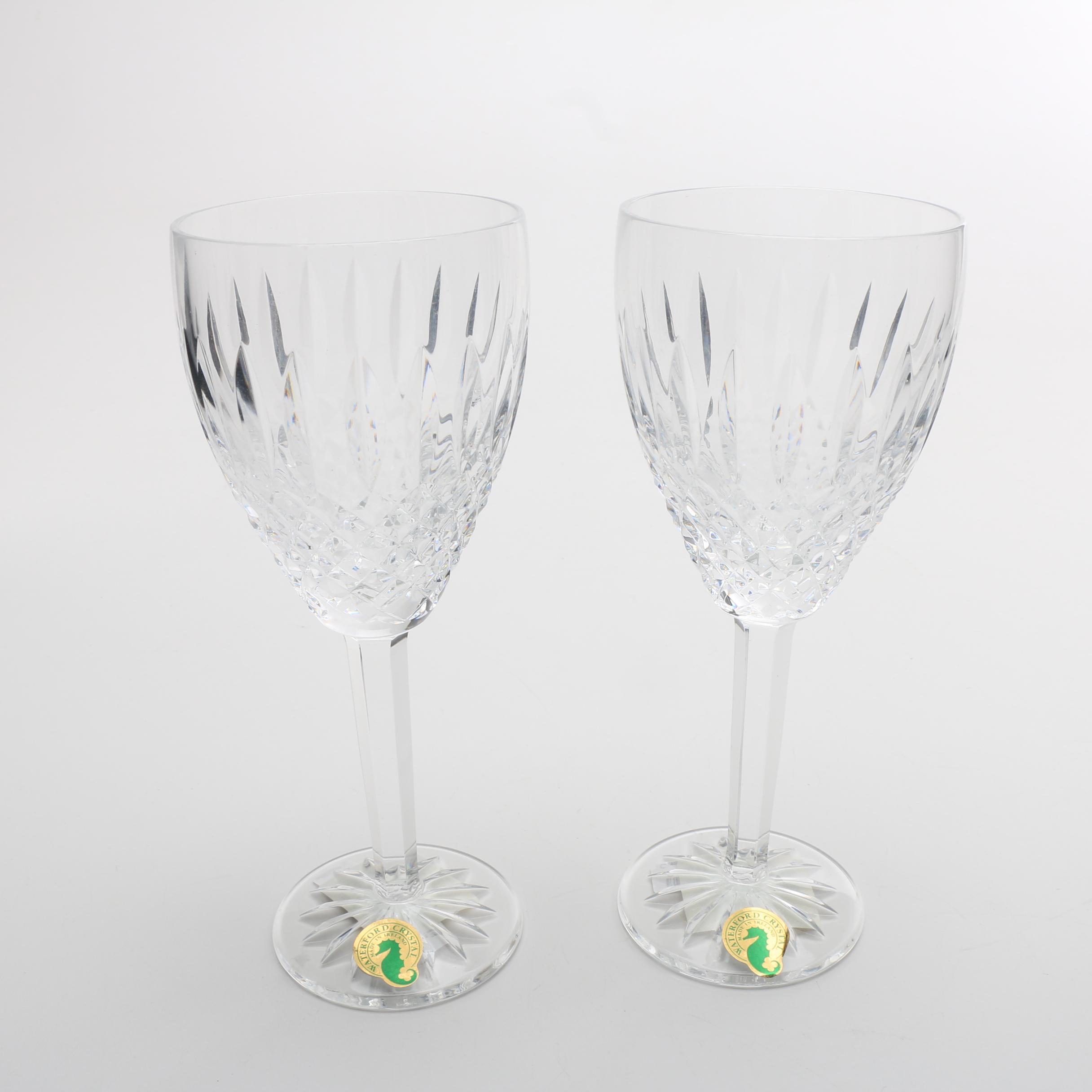 Waterford Compote, Claret Glasses, Tiny Honey Pot, and Bell