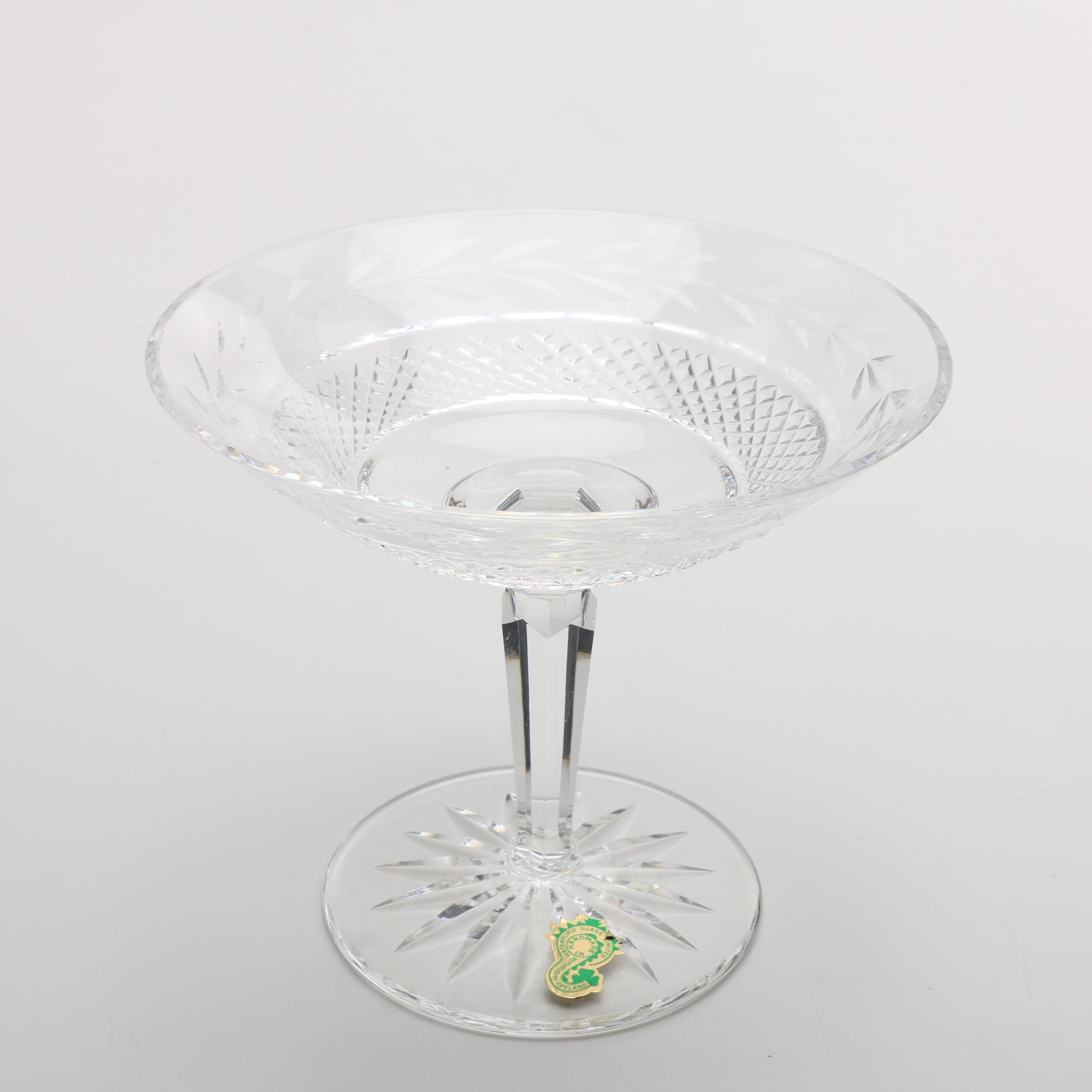 Waterford Compote, Claret Glasses, Tiny Honey Pot, and Bell