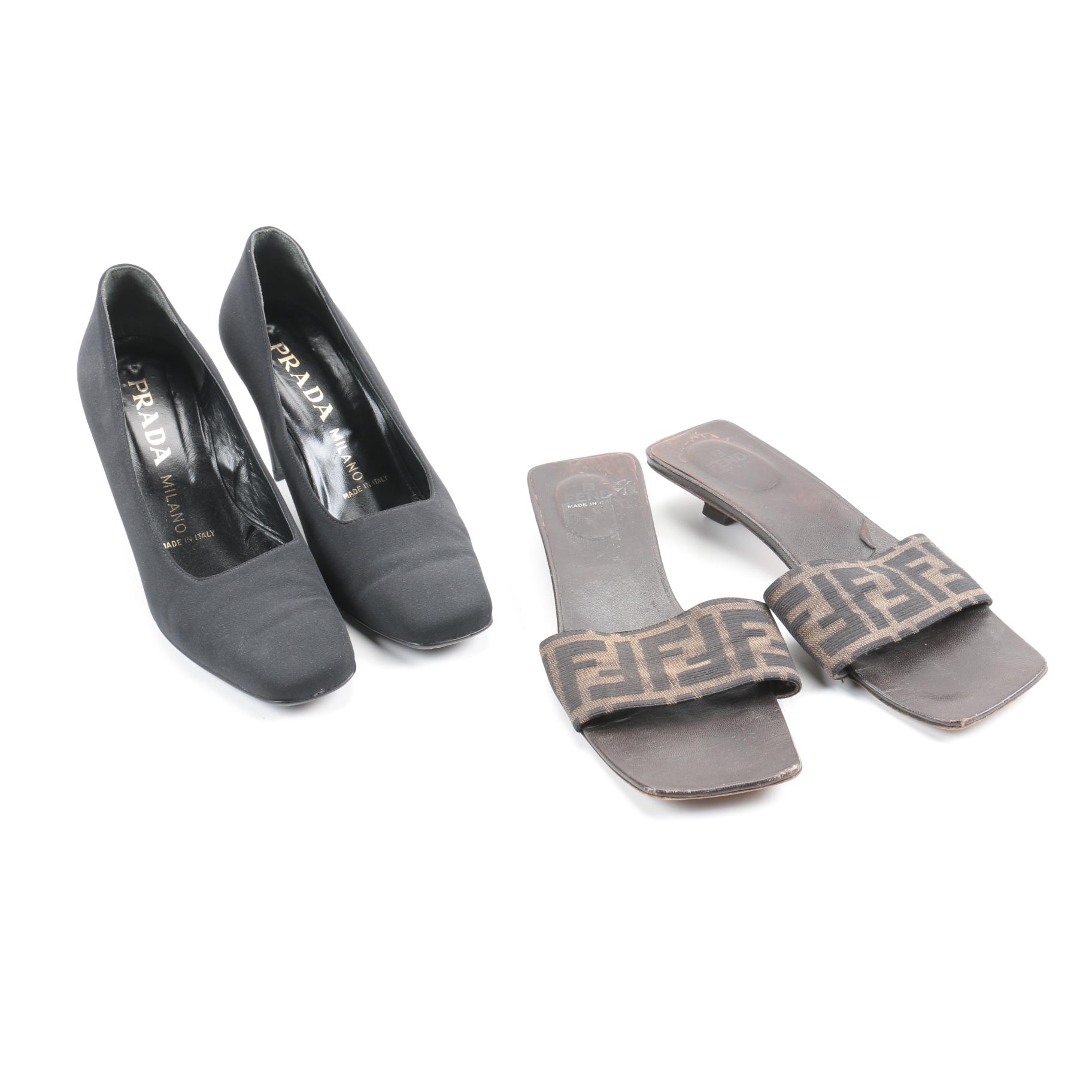 Prada Pumps and Fendi Sandals