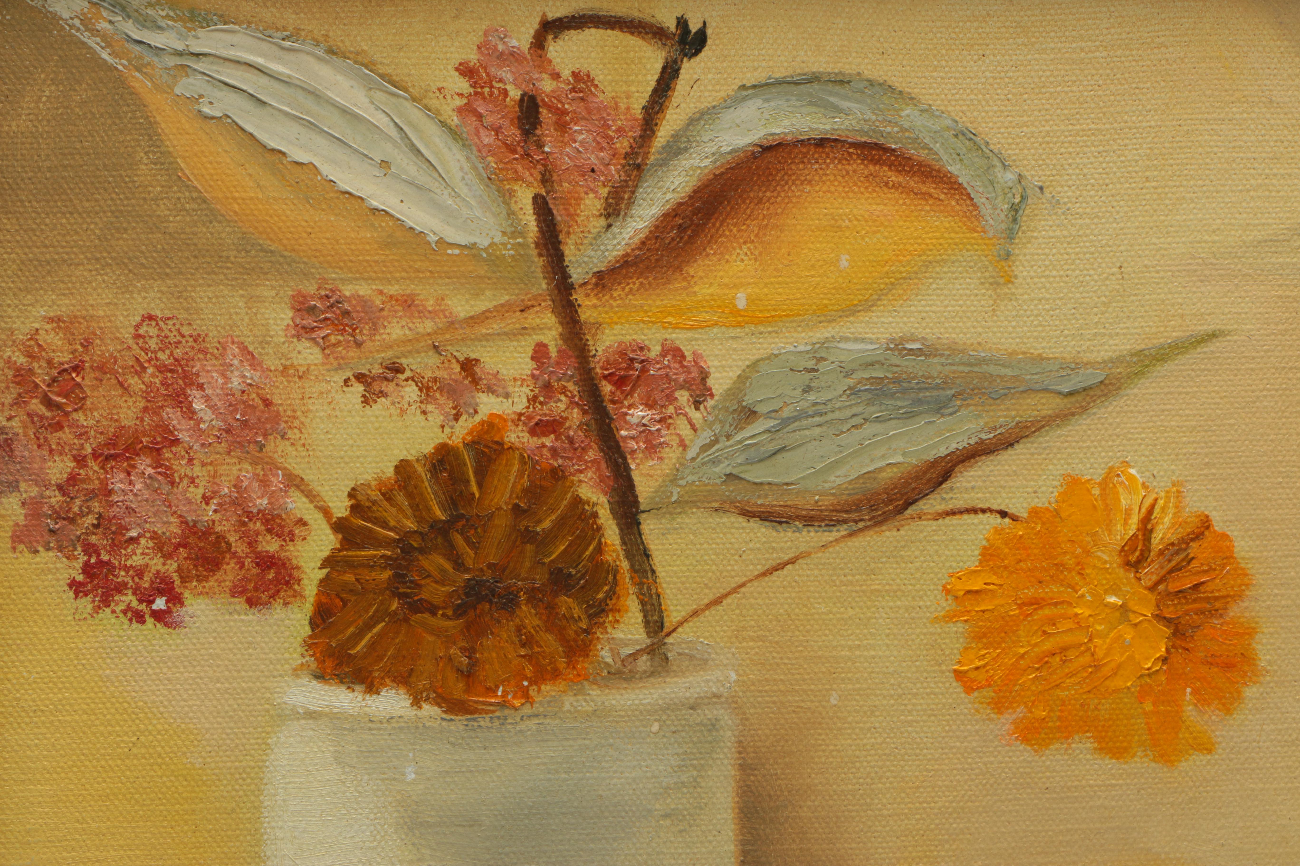 Joan Bohlander Oil Painting on Canvas of a Still Life with Apples