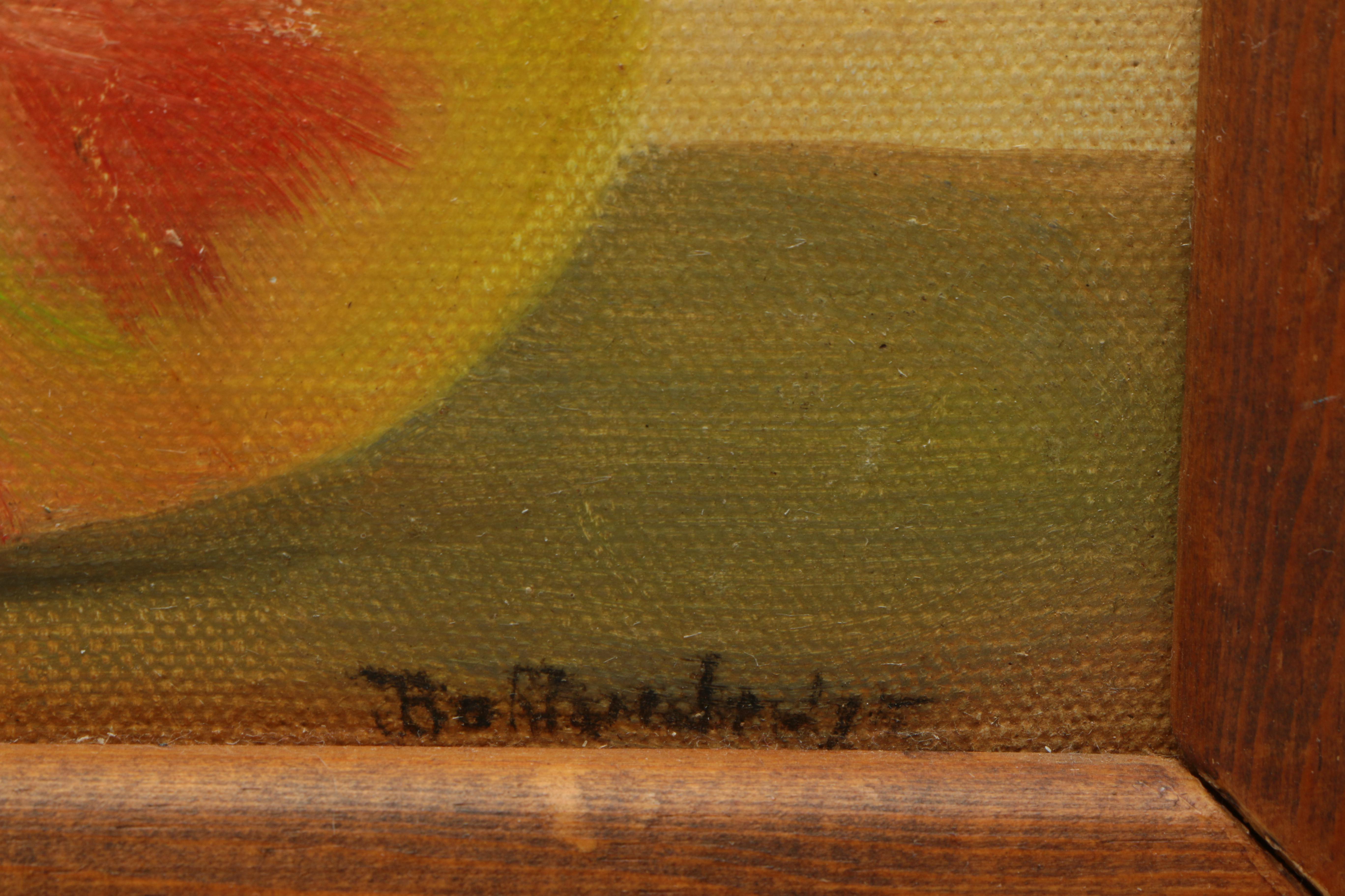 Joan Bohlander Oil Painting on Canvas of a Still Life with Apples