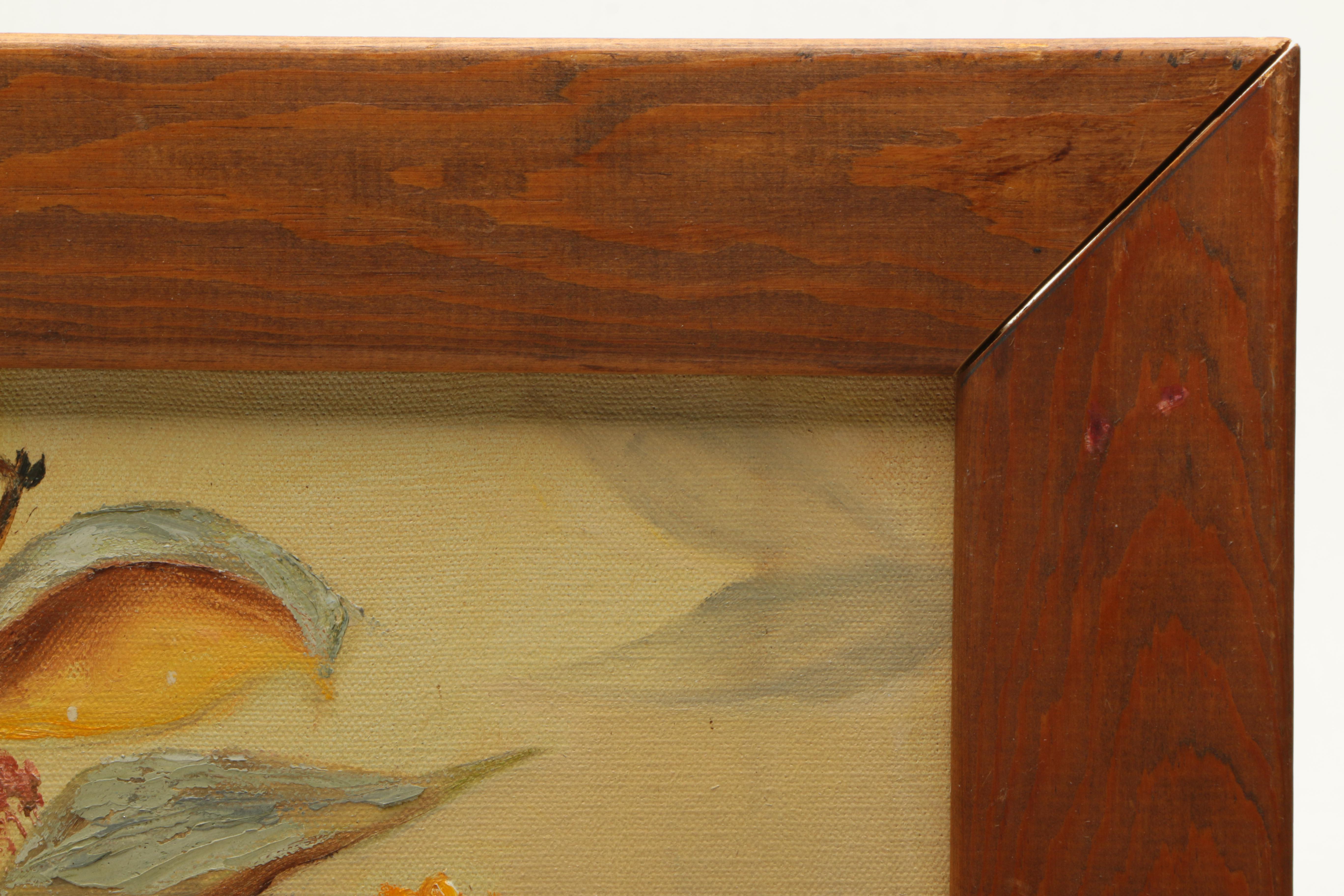 Joan Bohlander Oil Painting on Canvas of a Still Life with Apples