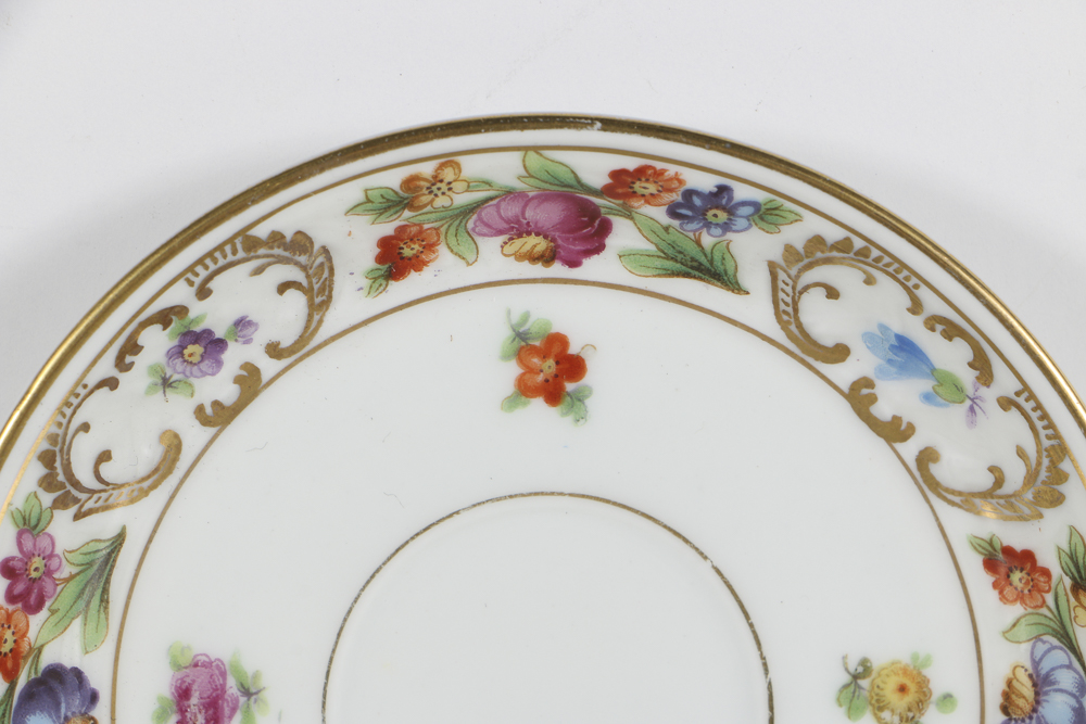 Schumann Porcelain Demitasse Cups and Saucers Service for Six