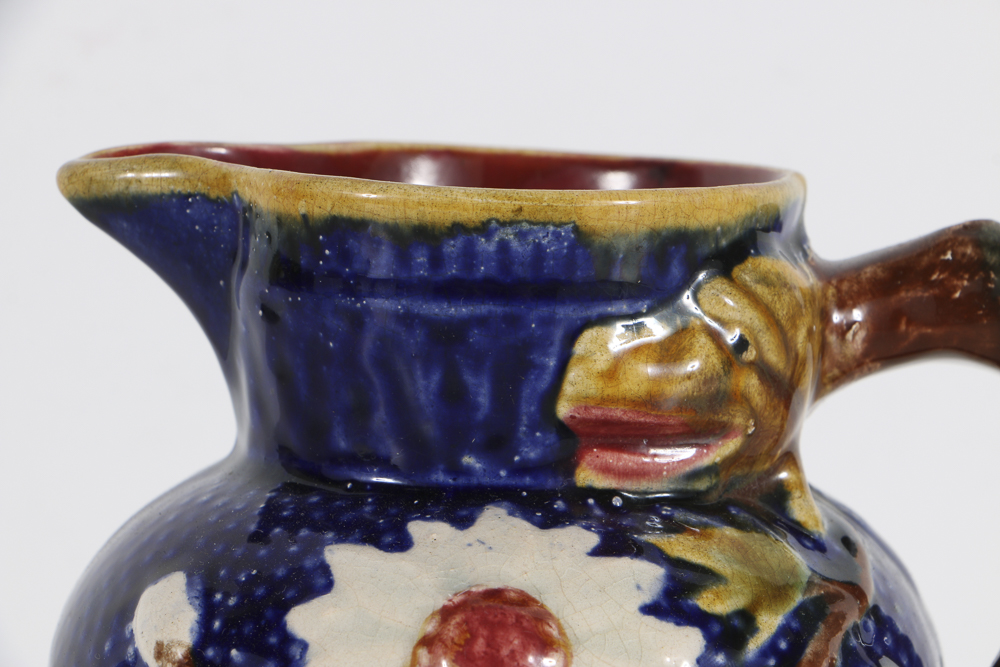 19th-Century English Majolica Pitcher