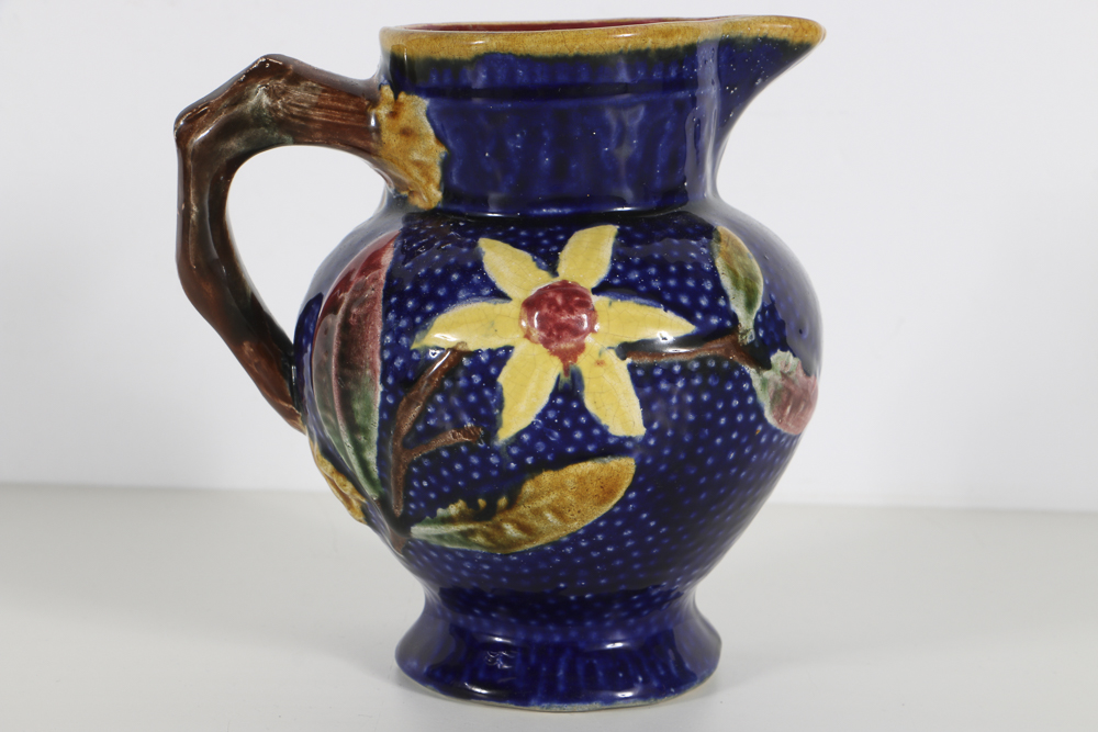19th-Century English Majolica Pitcher