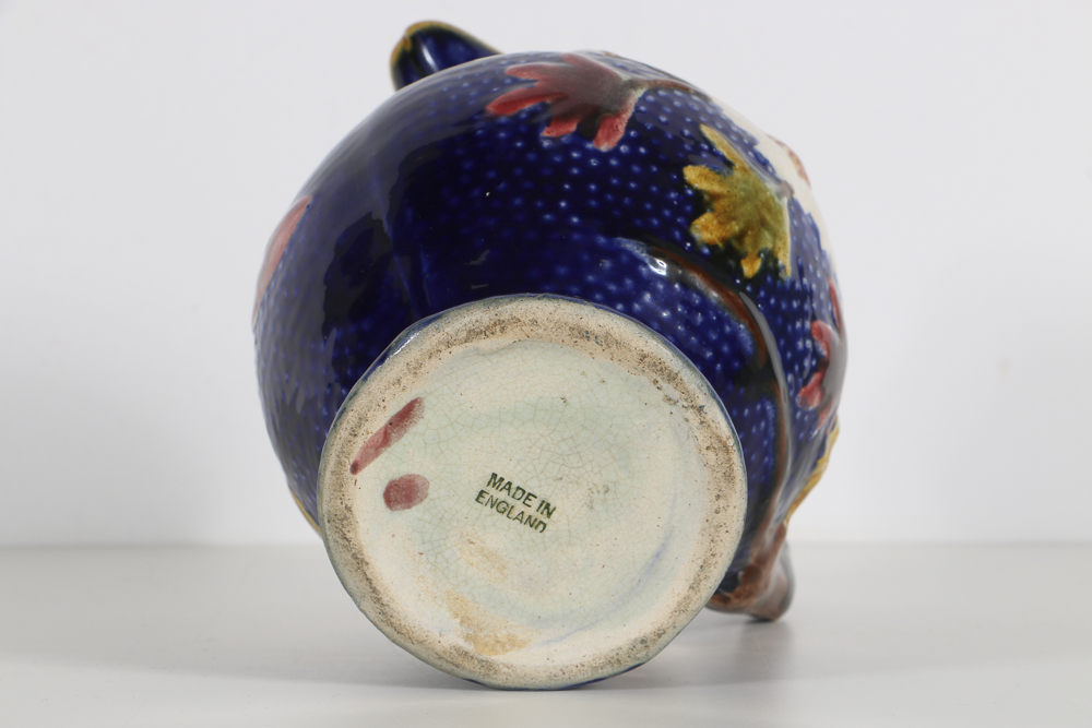 19th-Century English Majolica Pitcher