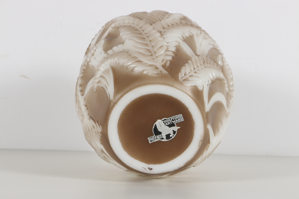 Phoenix Glass Company "Sculptured Artware" Opaque Vase