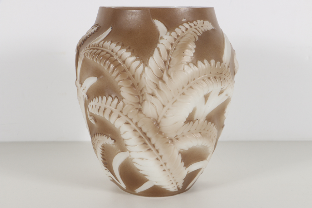 Phoenix Glass Company "Sculptured Artware" Opaque Vase