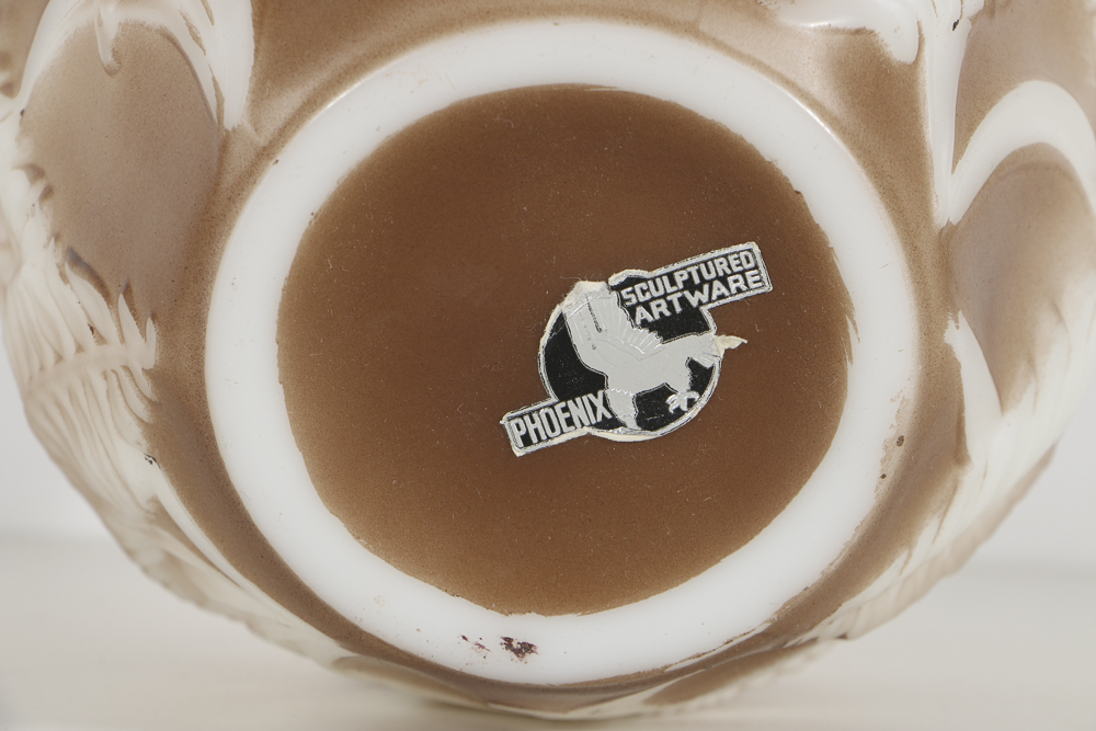 Phoenix Glass Company "Sculptured Artware" Opaque Vase