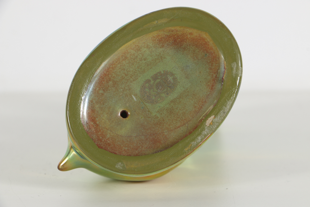 Zsolnay Ceramic Boxer Dog Figurine