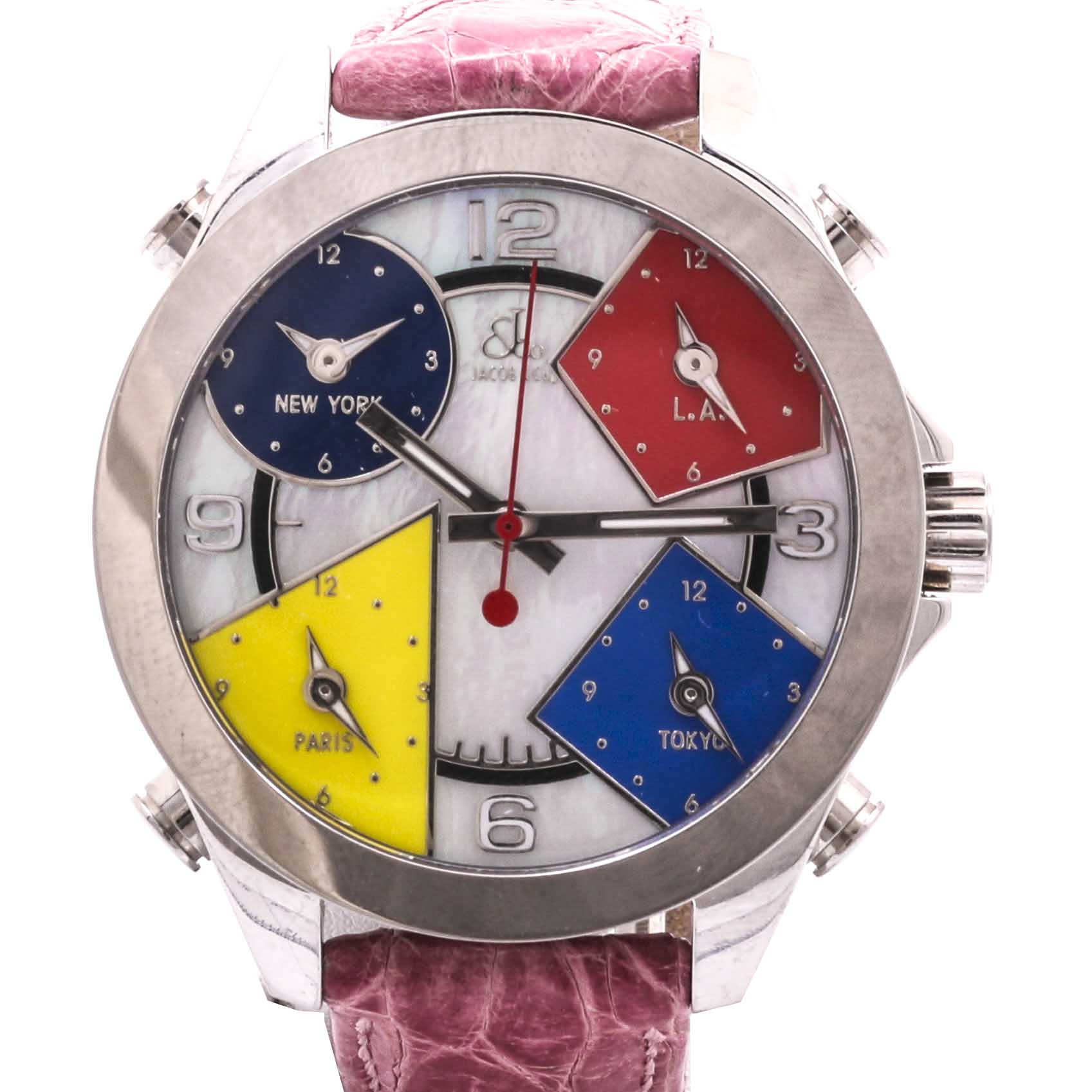 Jacob & Co. Mother Of Pearl Multiple Time Zones Watch