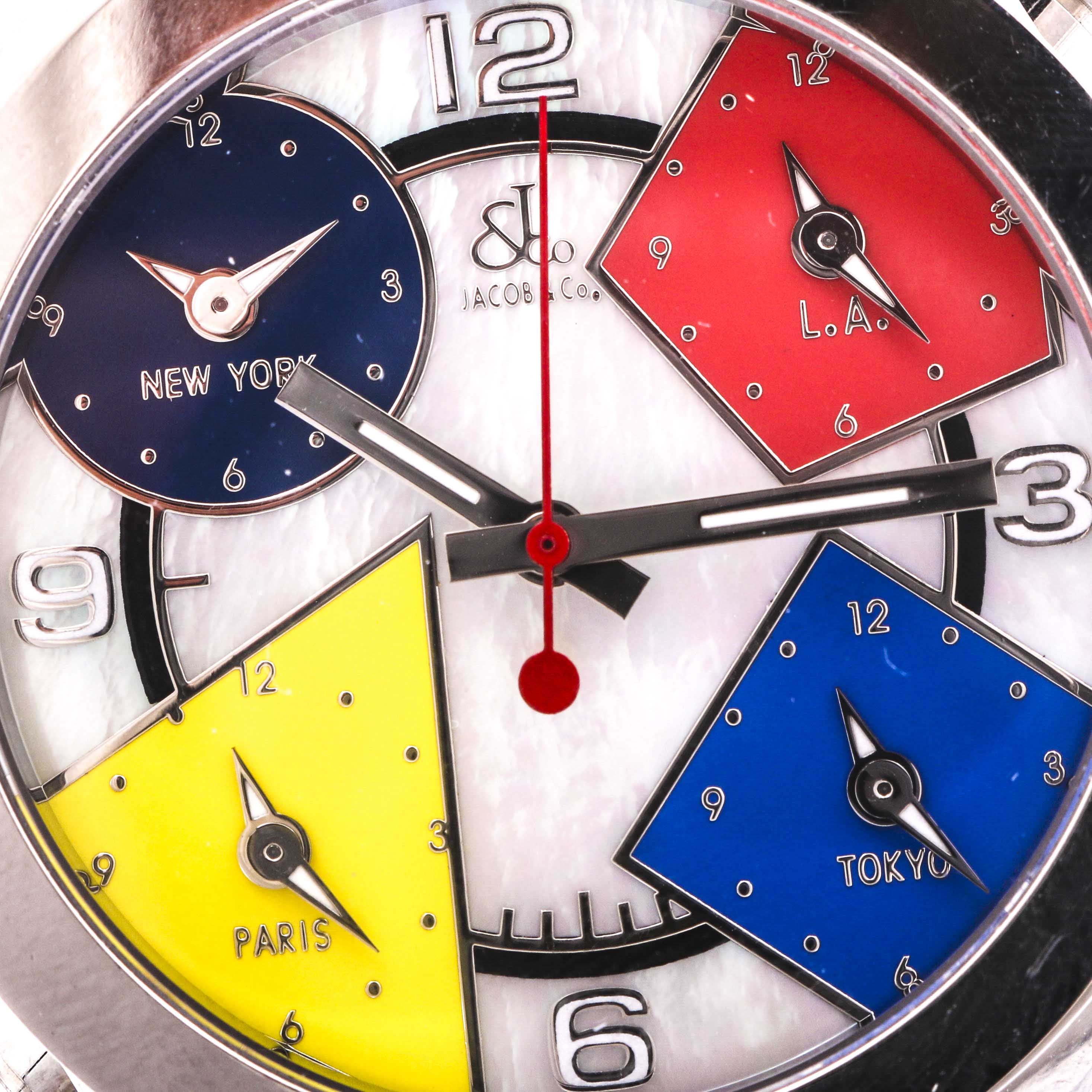 Jacob & Co. Mother Of Pearl Multiple Time Zones Watch