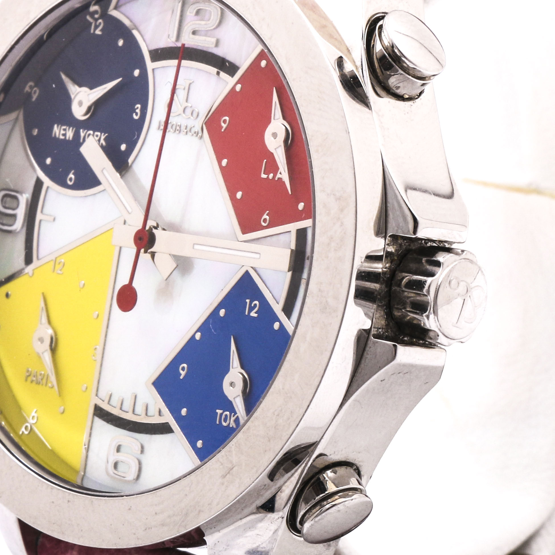 Jacob & Co. Mother Of Pearl Multiple Time Zones Watch
