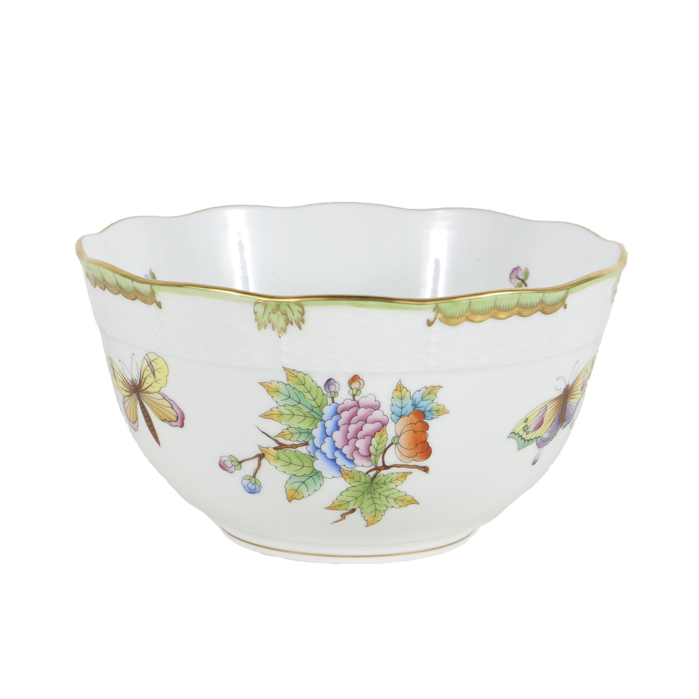 Herend "Queen Victoria" Hand Painted Porcelain Bowl