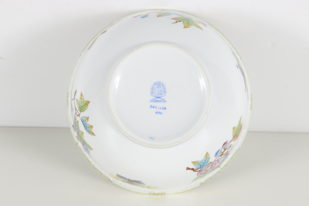 Herend "Queen Victoria" Hand Painted Porcelain Bowl