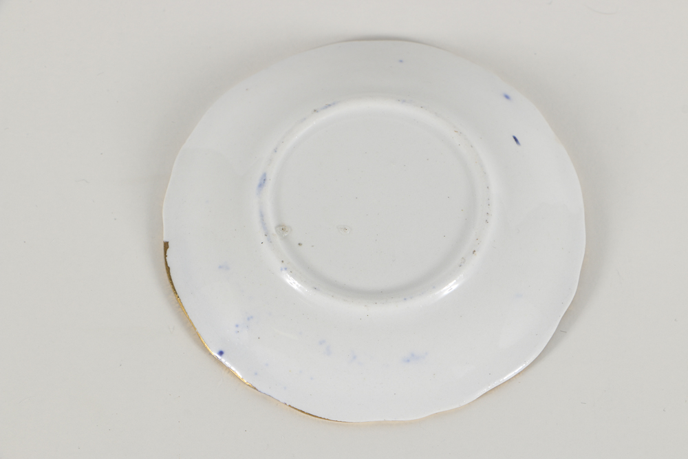 Group Of Six Blue and White Butter Pats