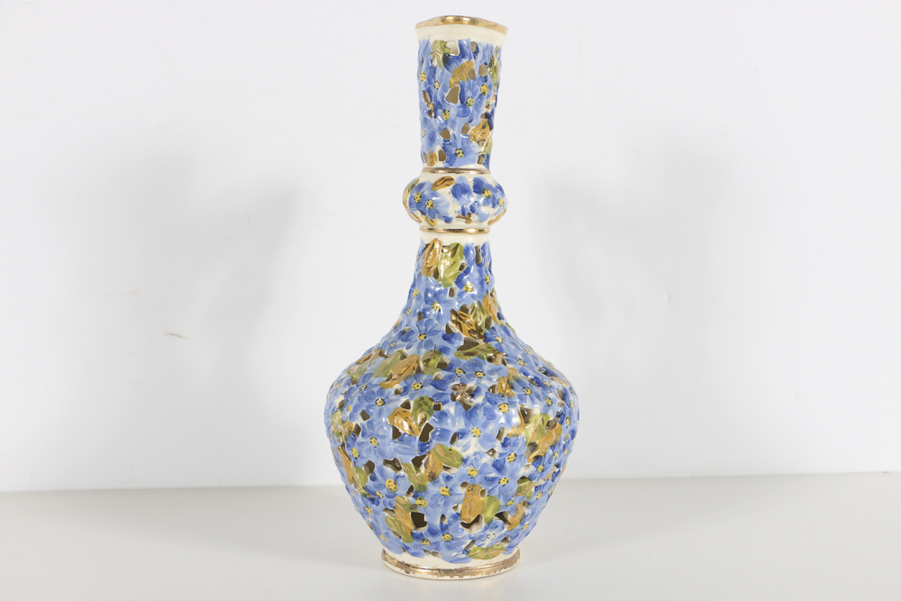 19th-Century Fischer J. Reticulated Ceramic Ewer