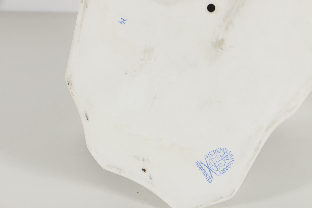 Herend Porcelain Figural Group of a Man and Horse