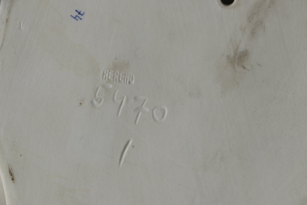 Herend Porcelain Figural Group of a Man and Horse