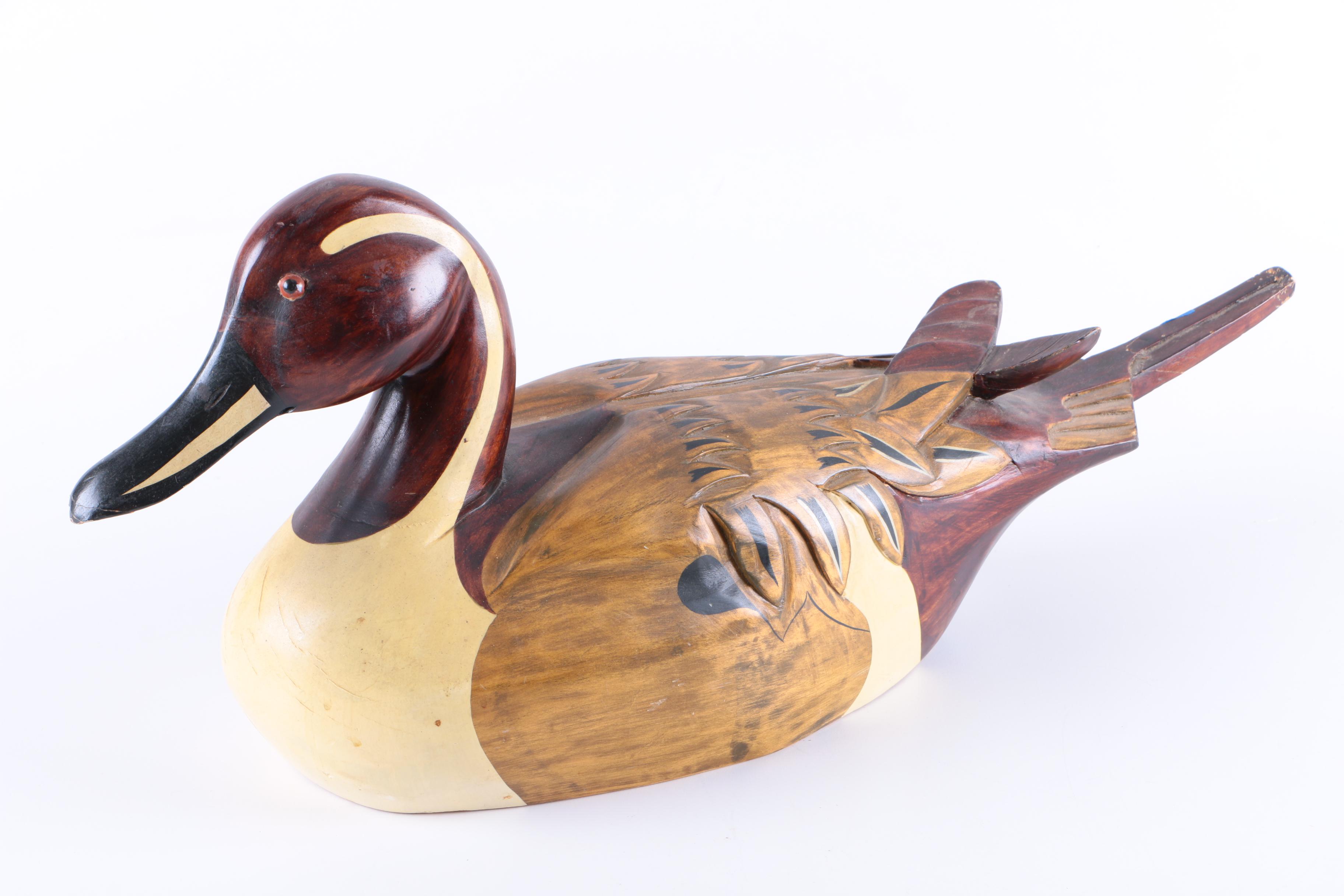 Collection of Carved Wooden Ducks