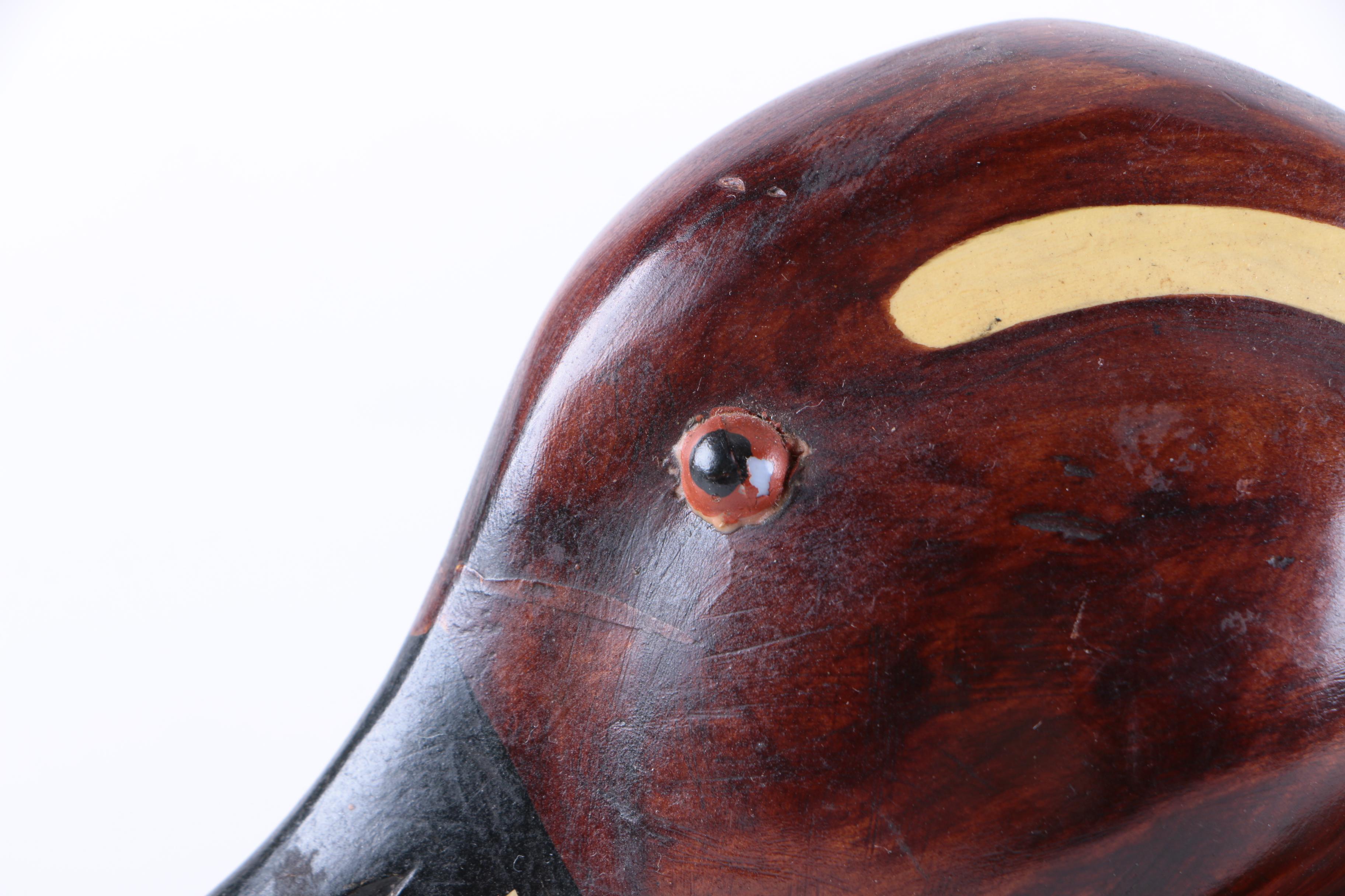 Collection of Carved Wooden Ducks