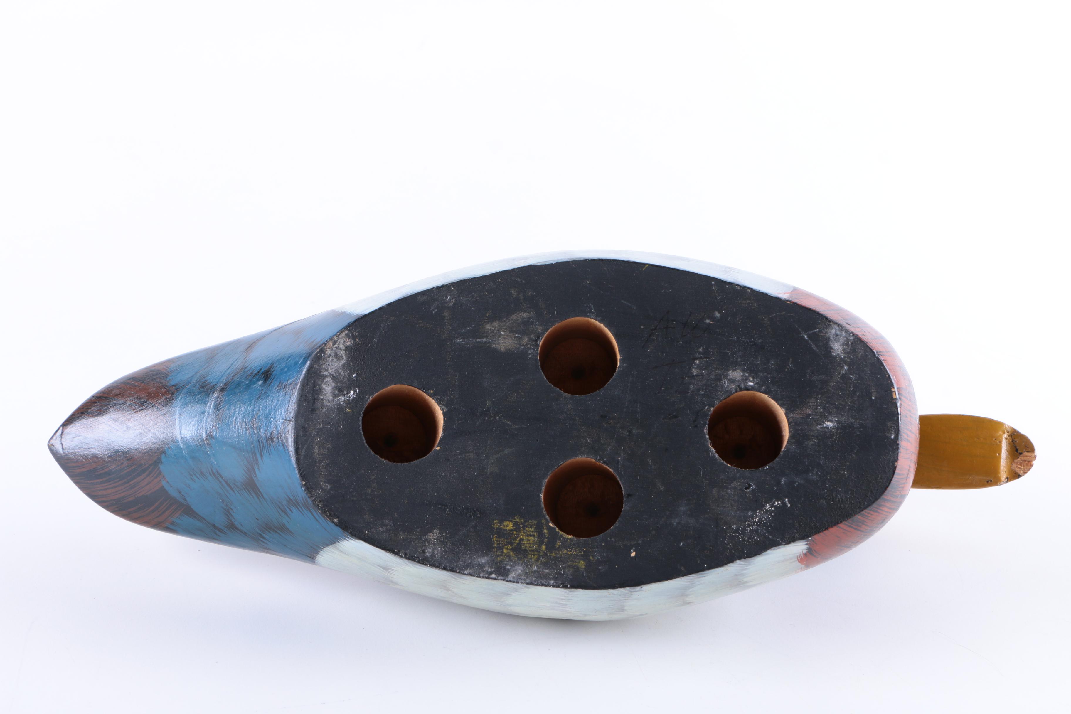 Collection of Carved Wooden Ducks