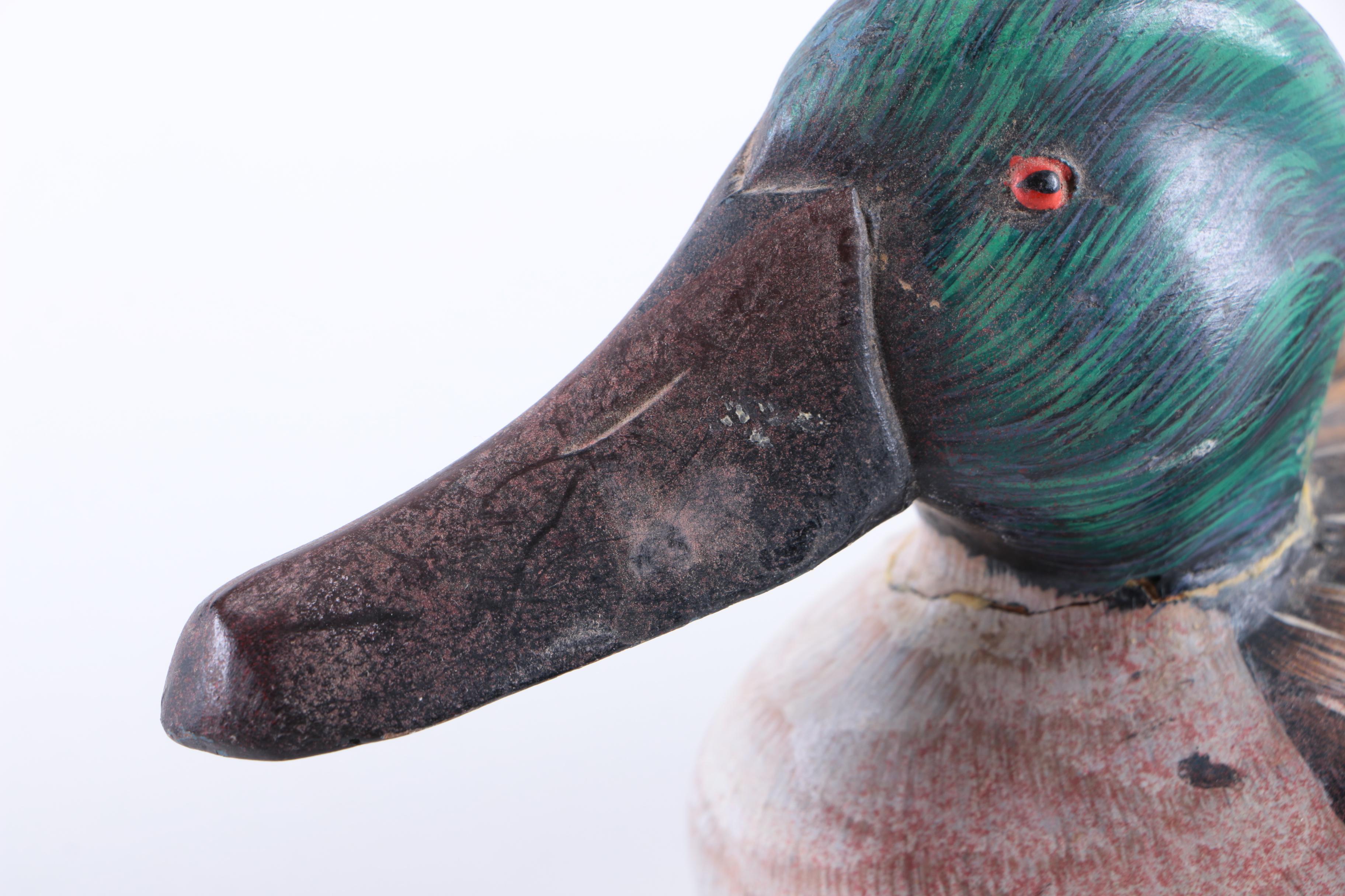 Collection of Carved Wooden Ducks