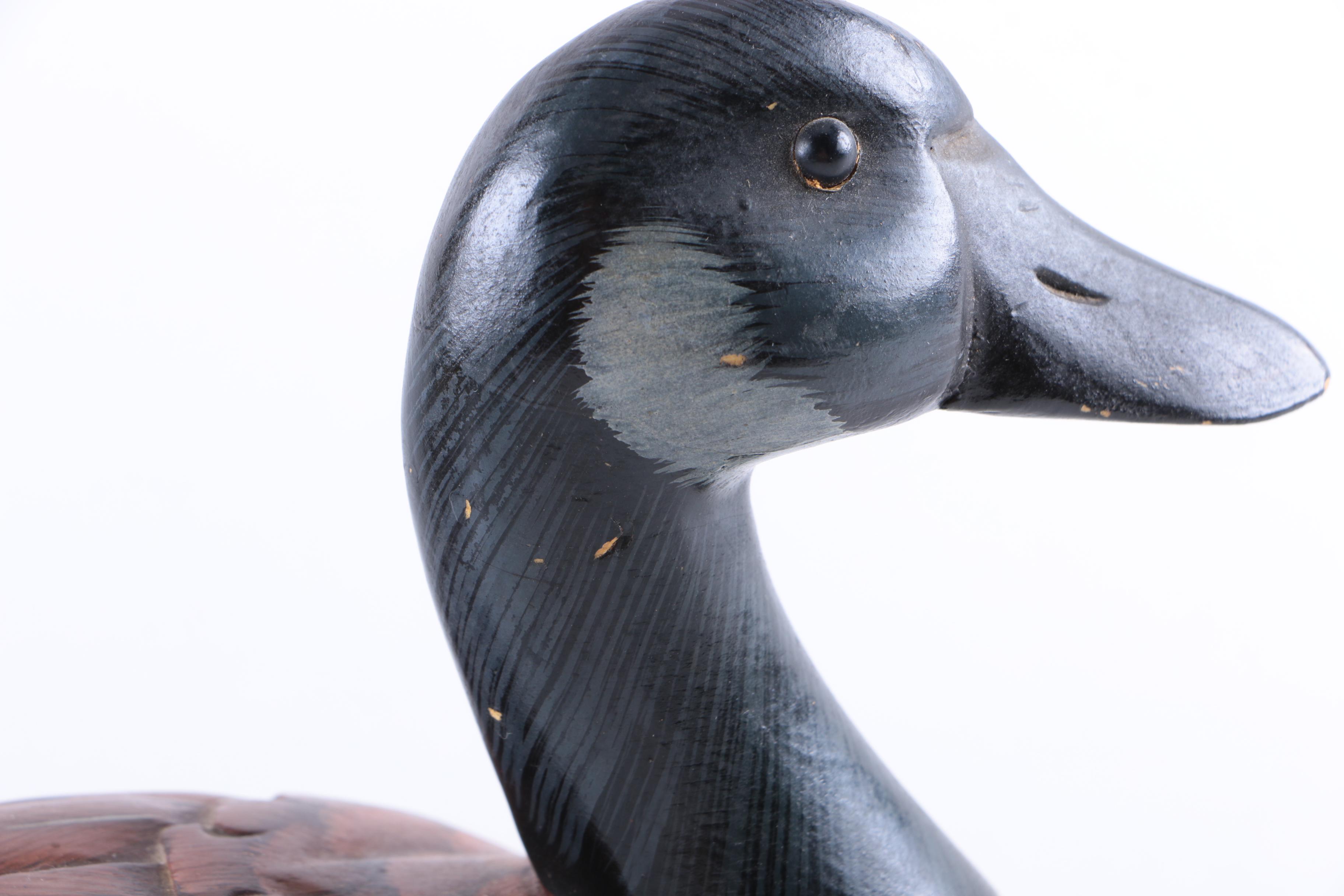 Collection of Carved Wooden Ducks