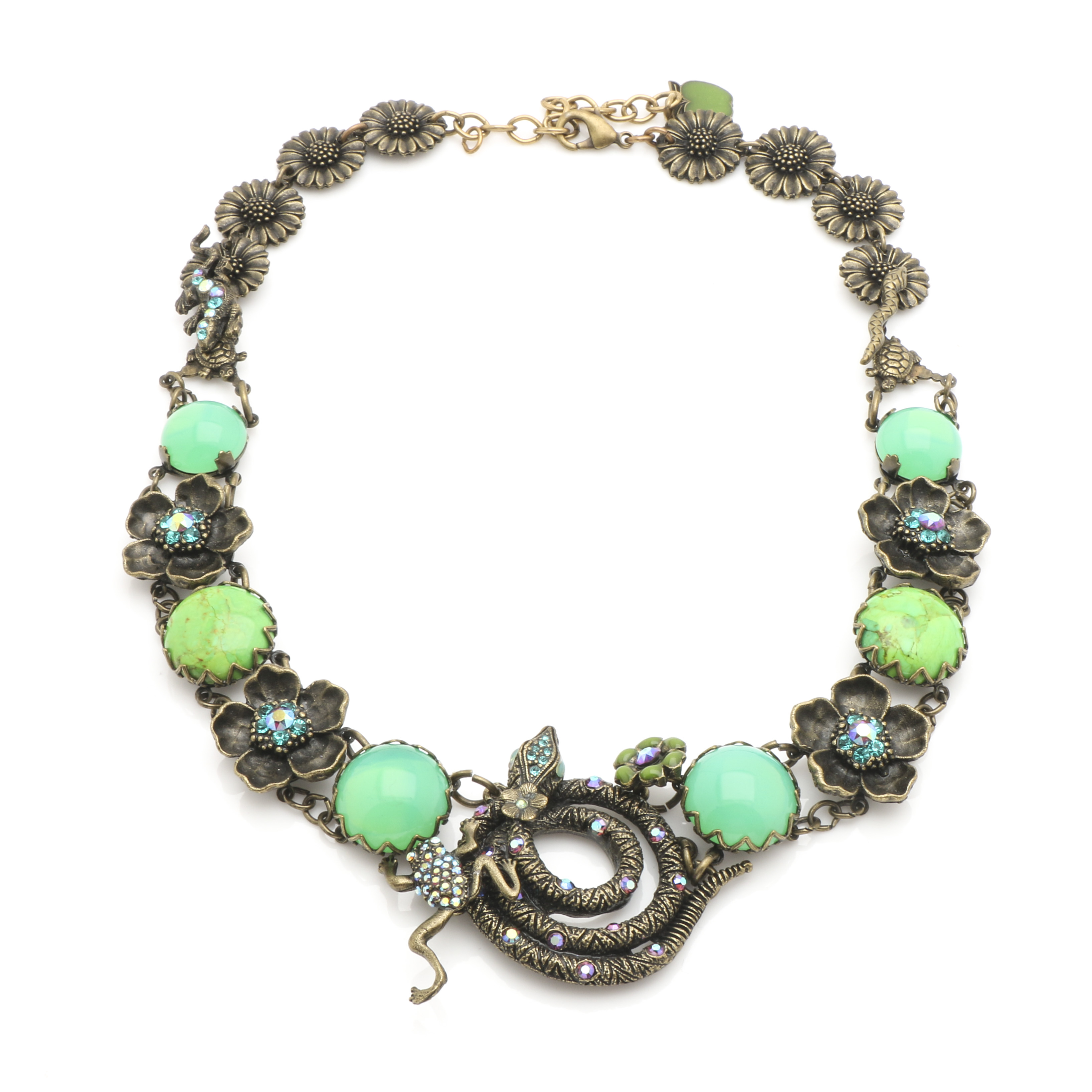 Mary Demarco Bronze Tone Flora and Fauna Parure