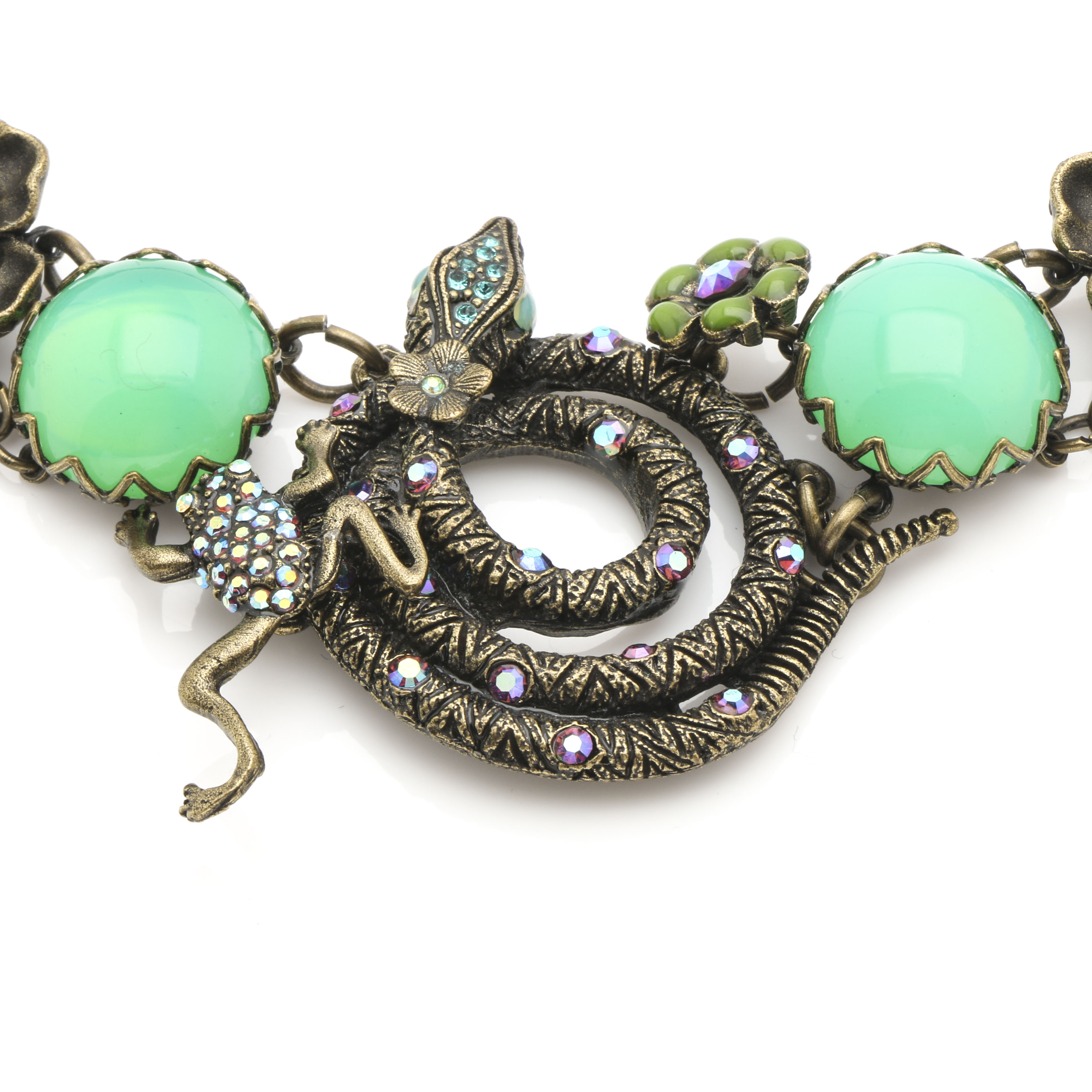 Mary Demarco Bronze Tone Flora and Fauna Parure