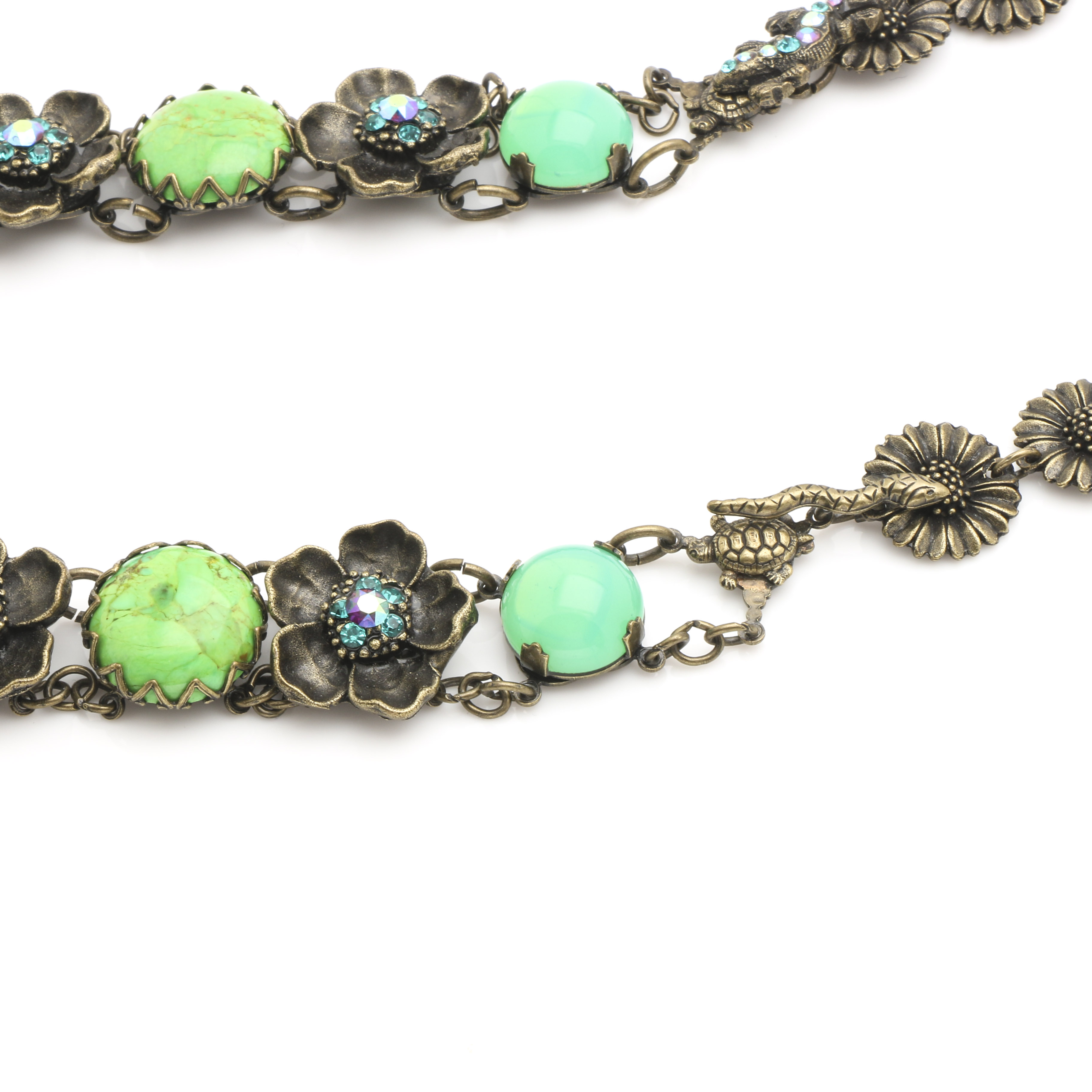 Mary Demarco Bronze Tone Flora and Fauna Parure