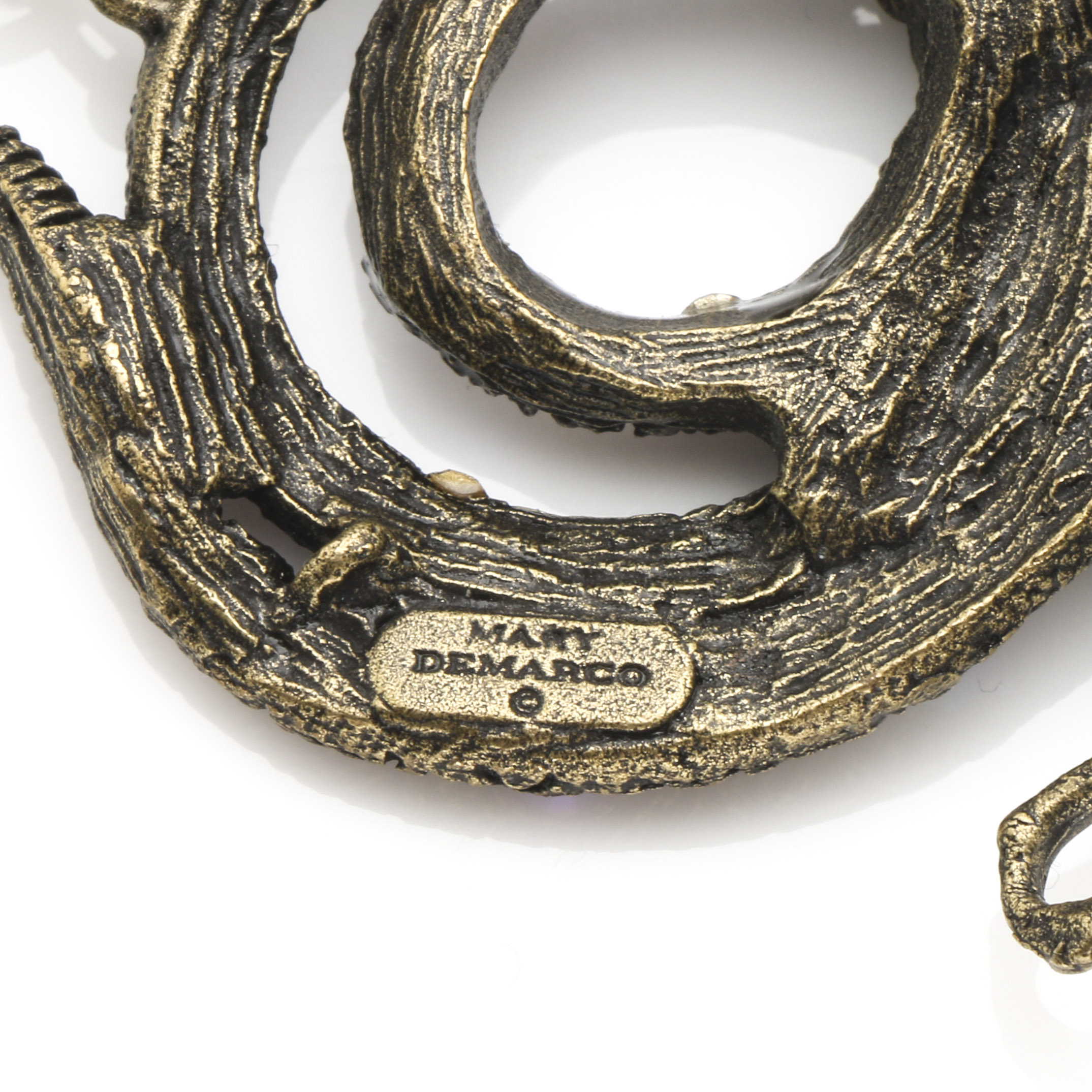 Mary Demarco Bronze Tone Flora and Fauna Parure