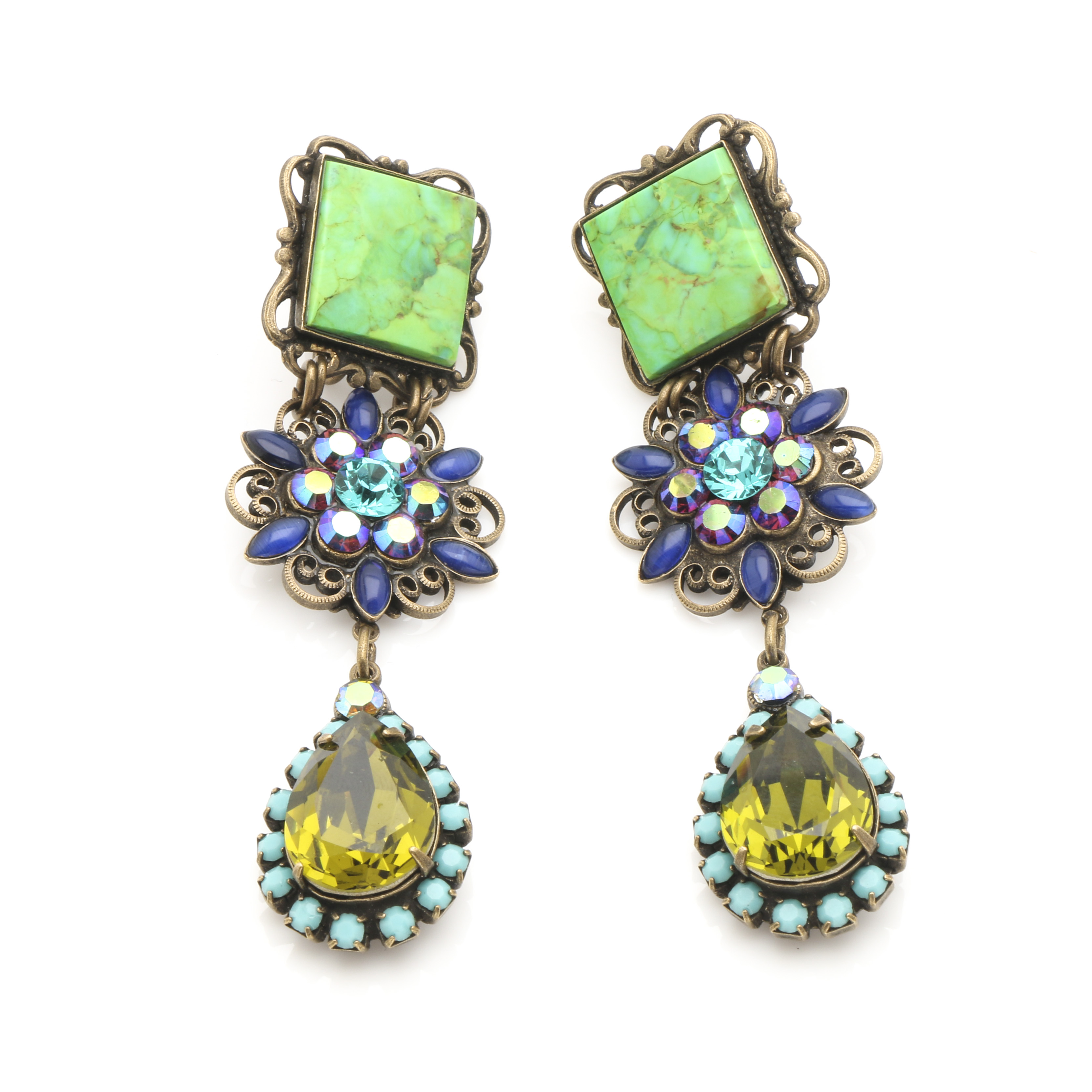 Mary Demarco Bronze Tone Flora and Fauna Parure