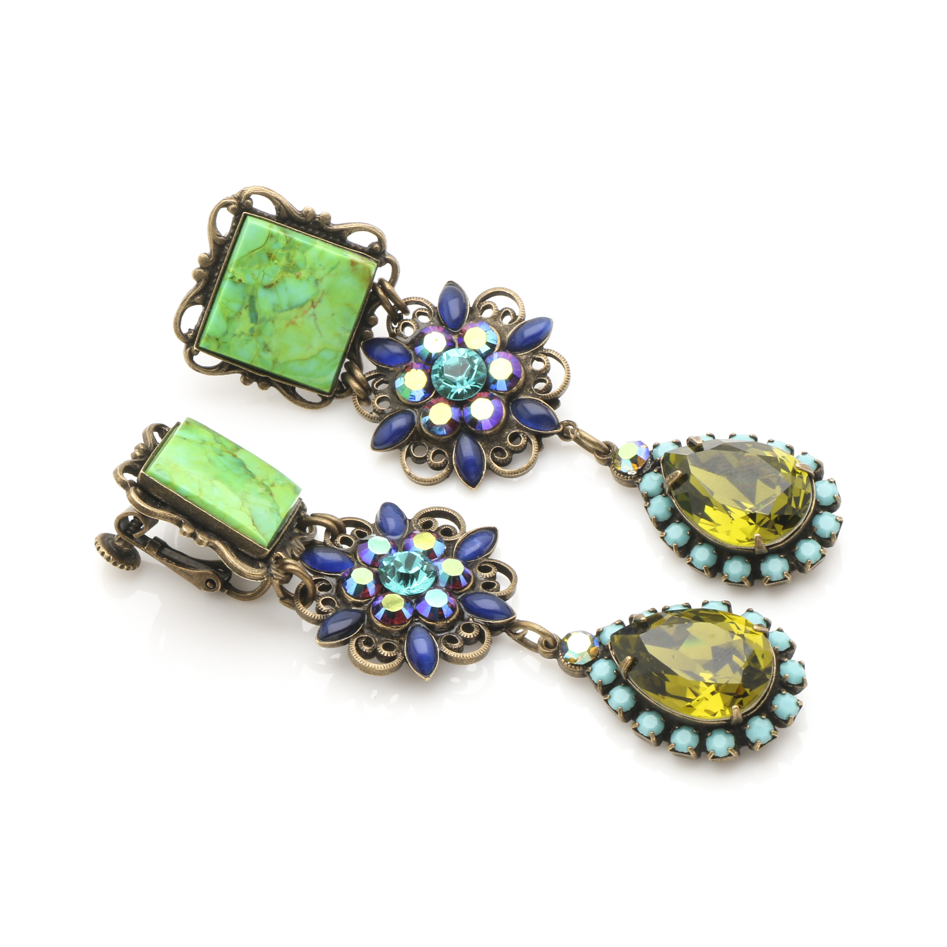 Mary Demarco Bronze Tone Flora and Fauna Parure