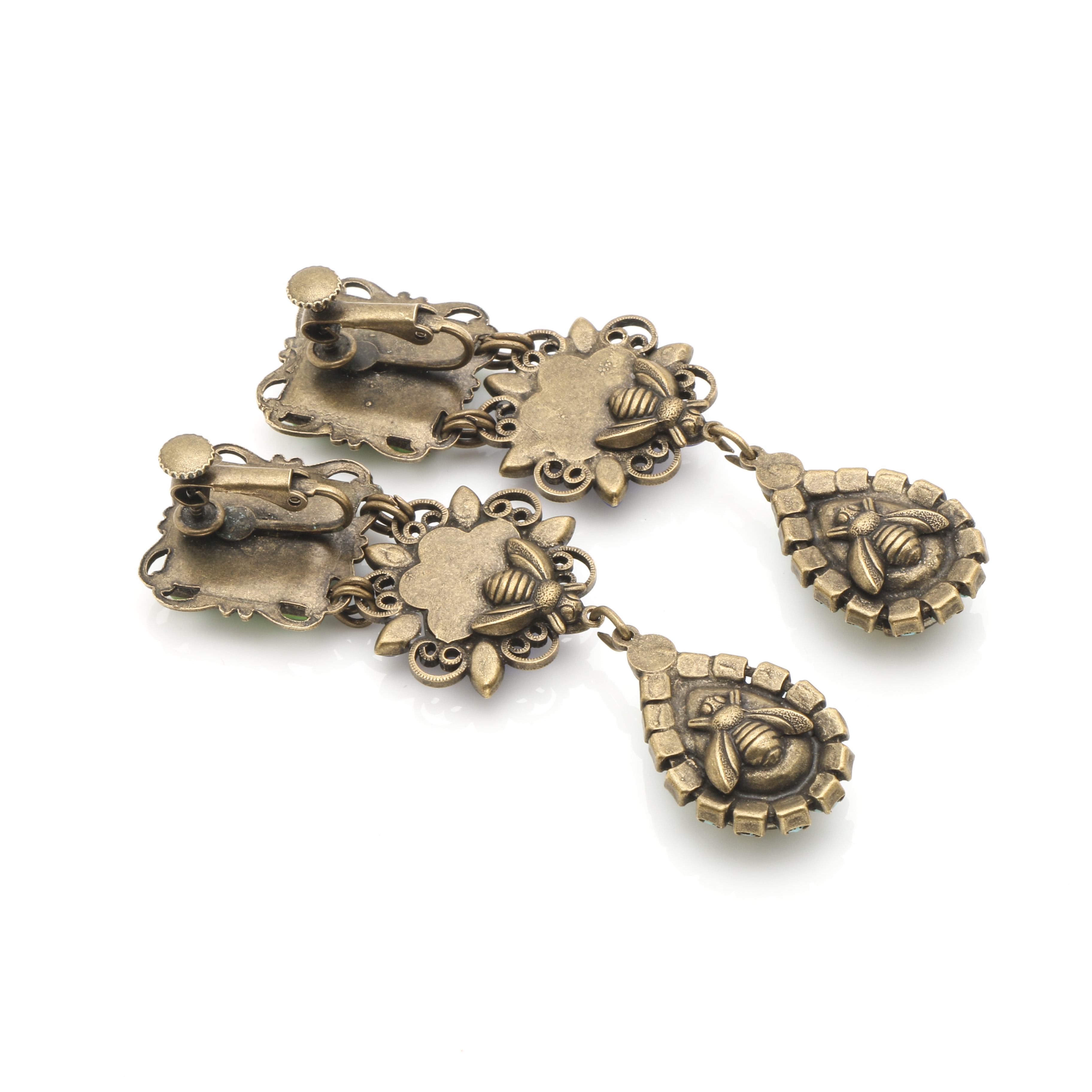 Mary Demarco Bronze Tone Flora and Fauna Parure