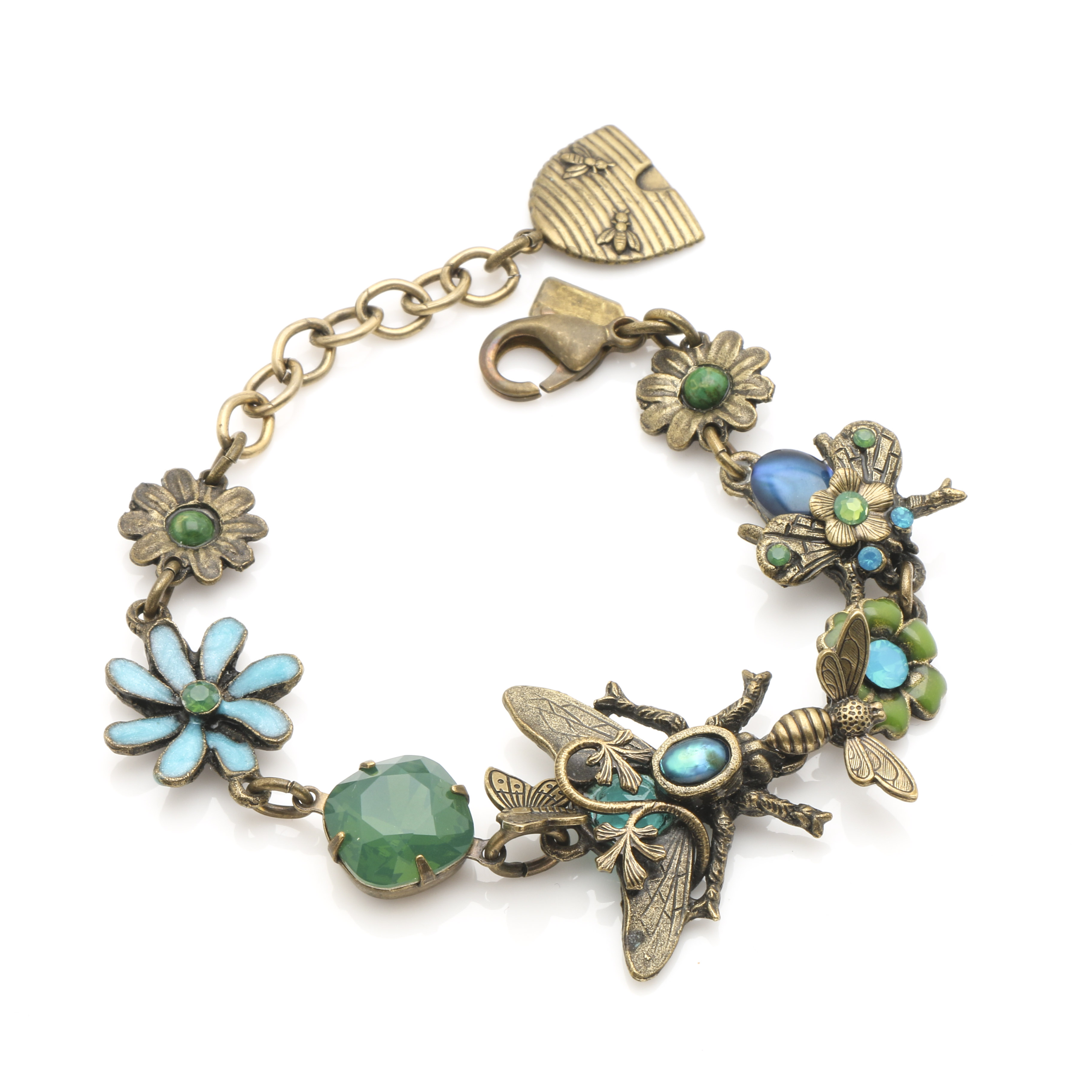 Mary Demarco Bronze Tone Flora and Fauna Parure