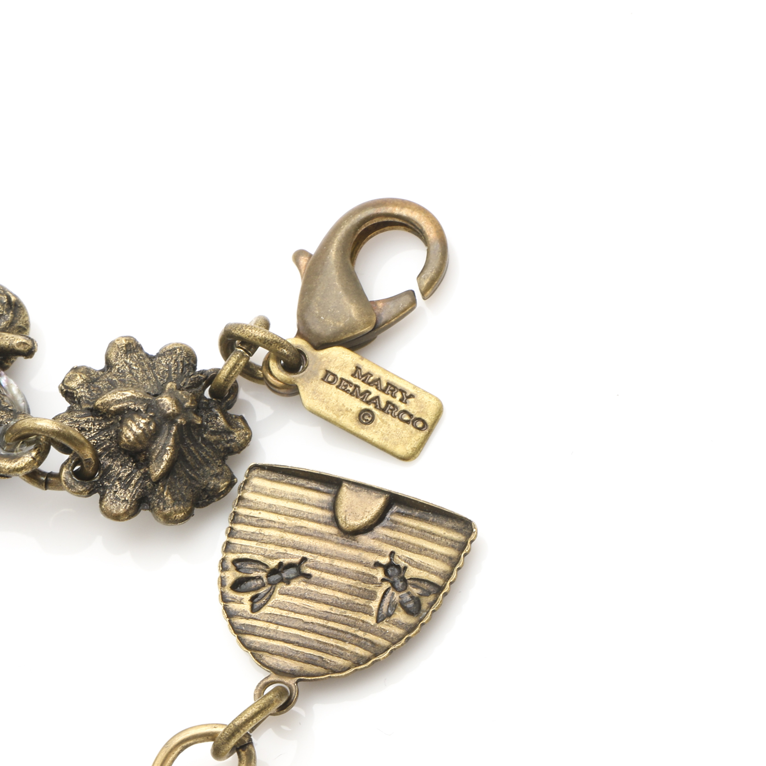 Mary Demarco Bronze Tone Flora and Fauna Parure