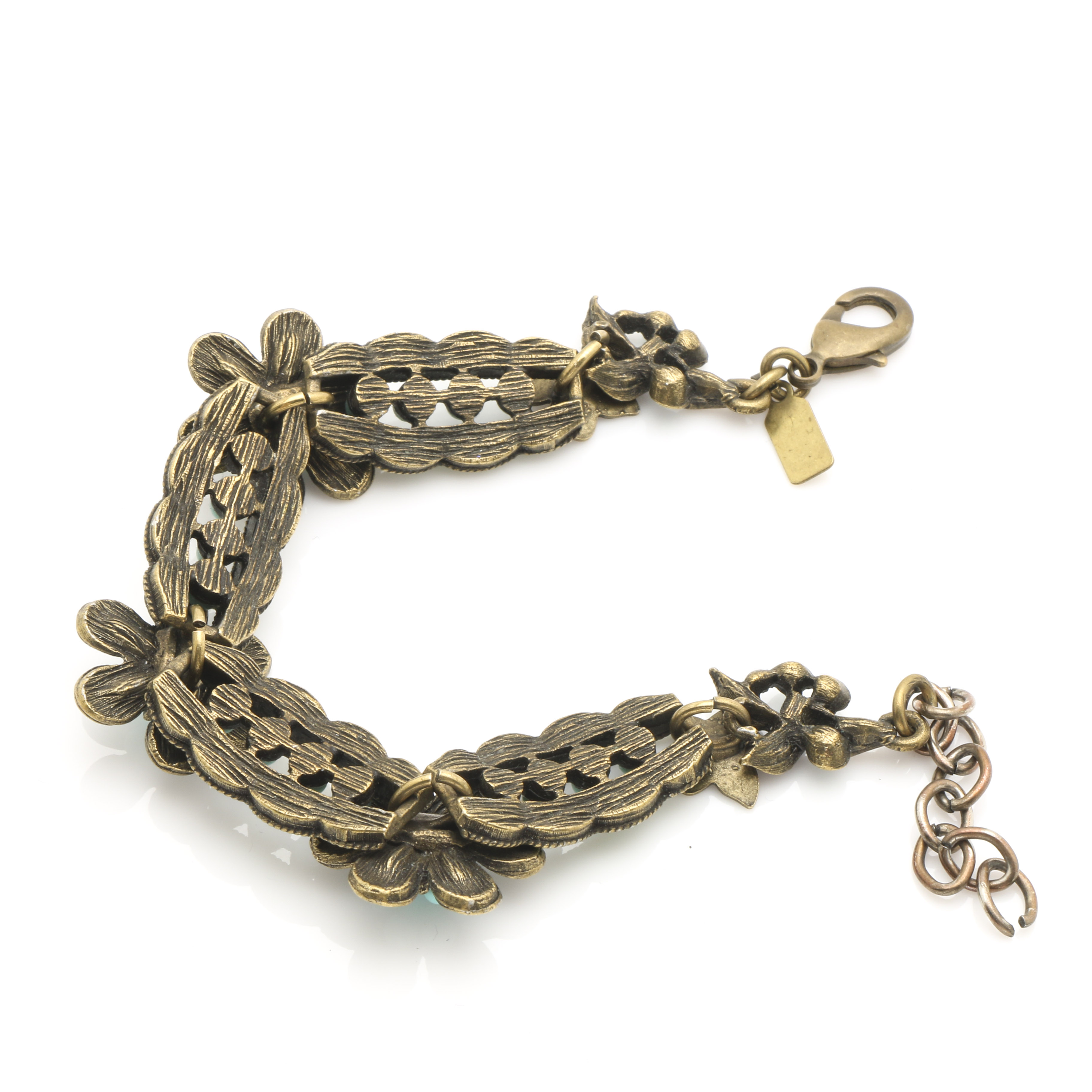 Mary Demarco Silver Tone Blue and Green Stone Jewelry