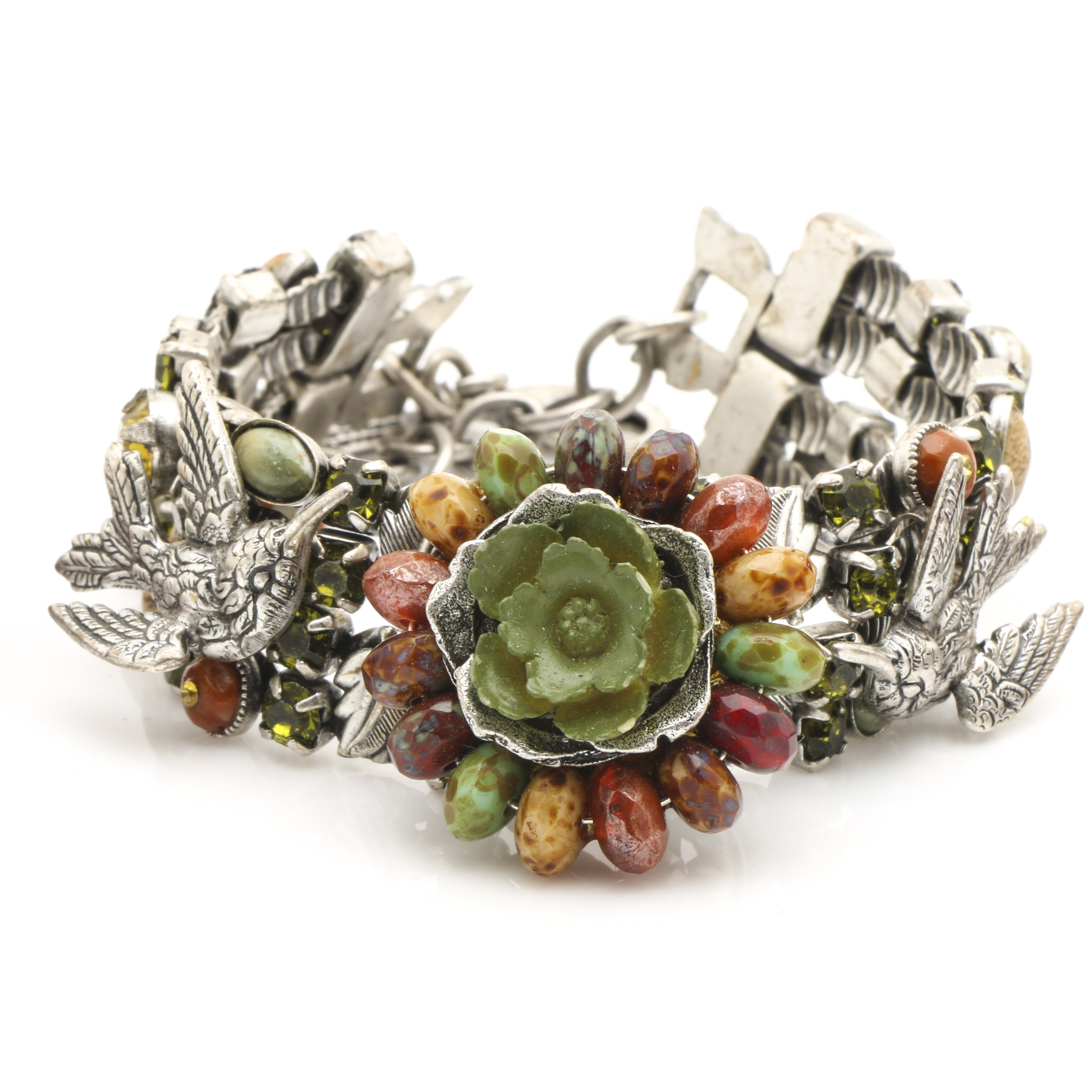 Mary DeMarco Silver Tone Foliate Bracelets