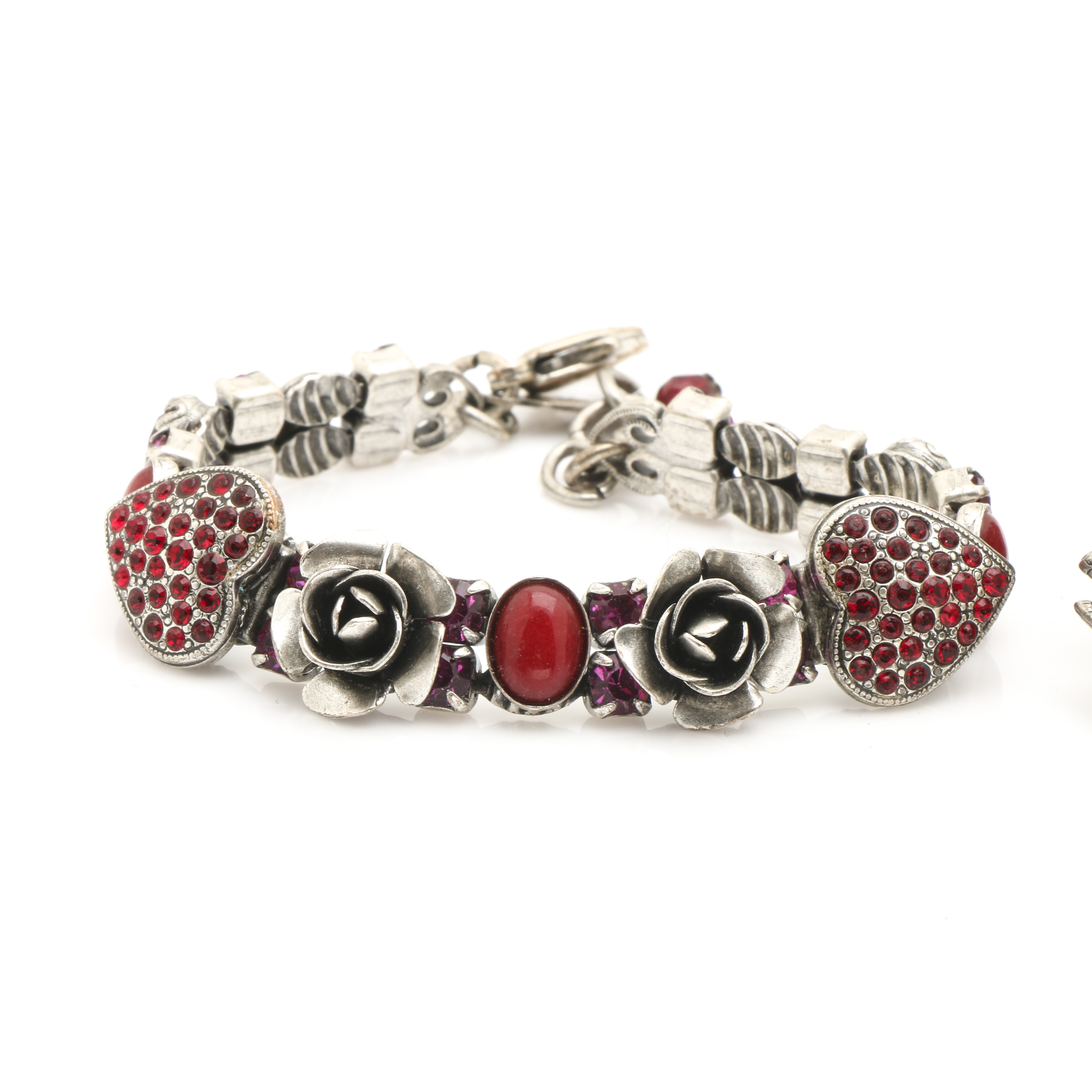 Mary DeMarco Silver Tone Foliate Bracelets
