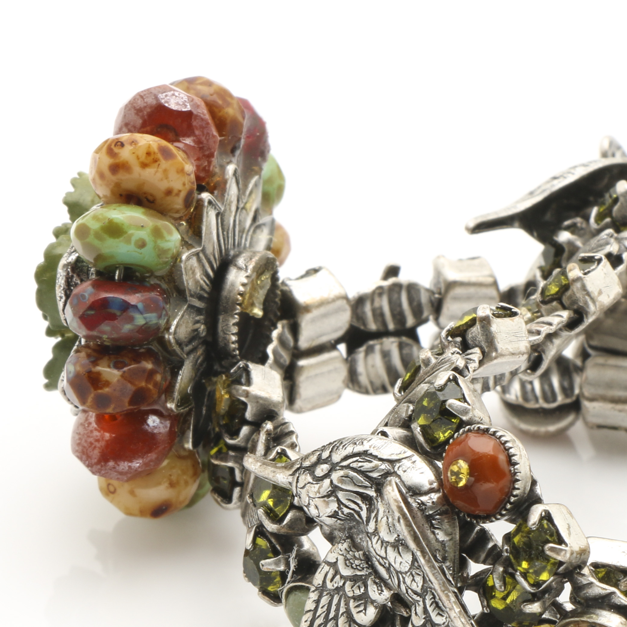 Mary DeMarco Silver Tone Foliate Bracelets