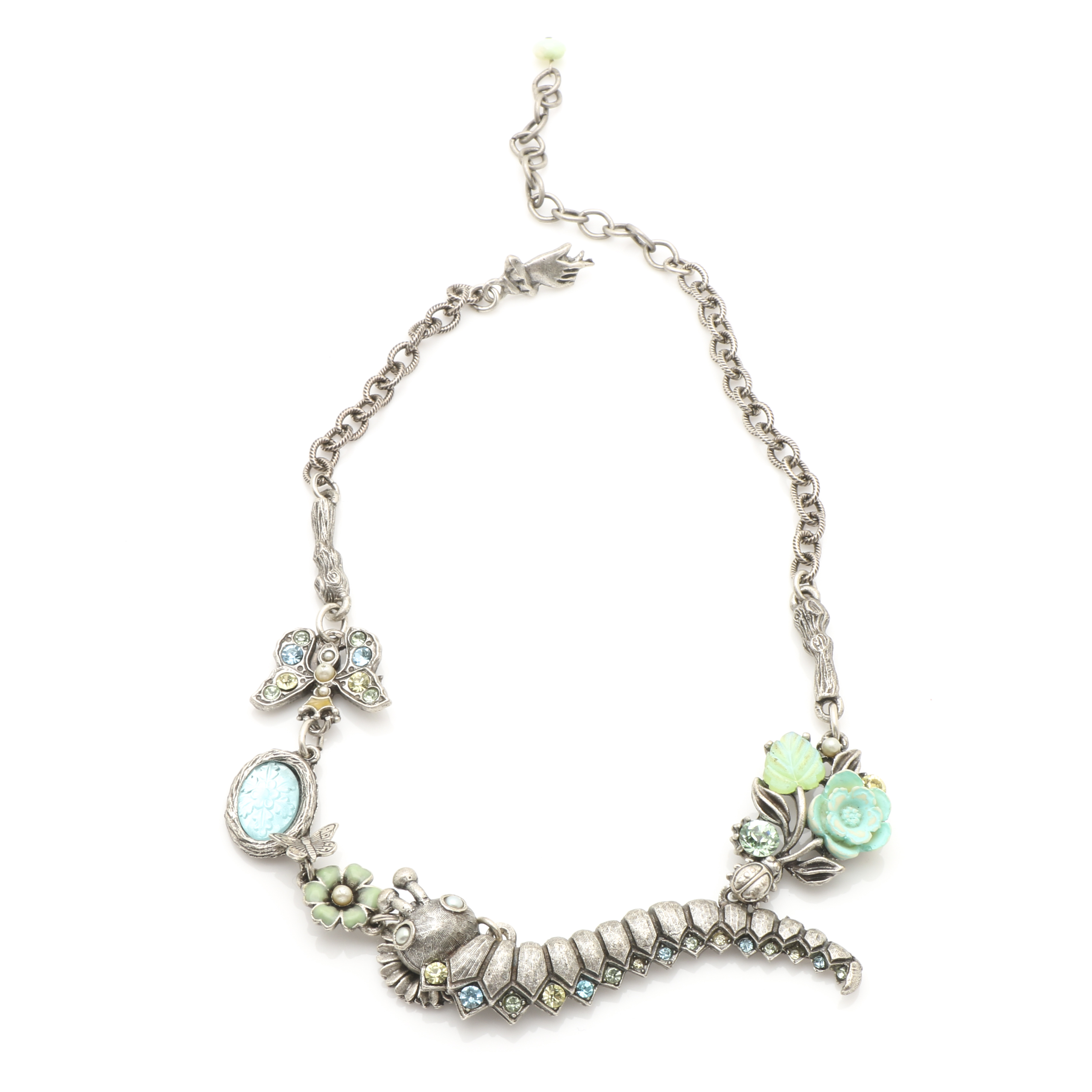Mary Demarco Silver and Gone Tone Glass and Simulated Turquoise Jewelry