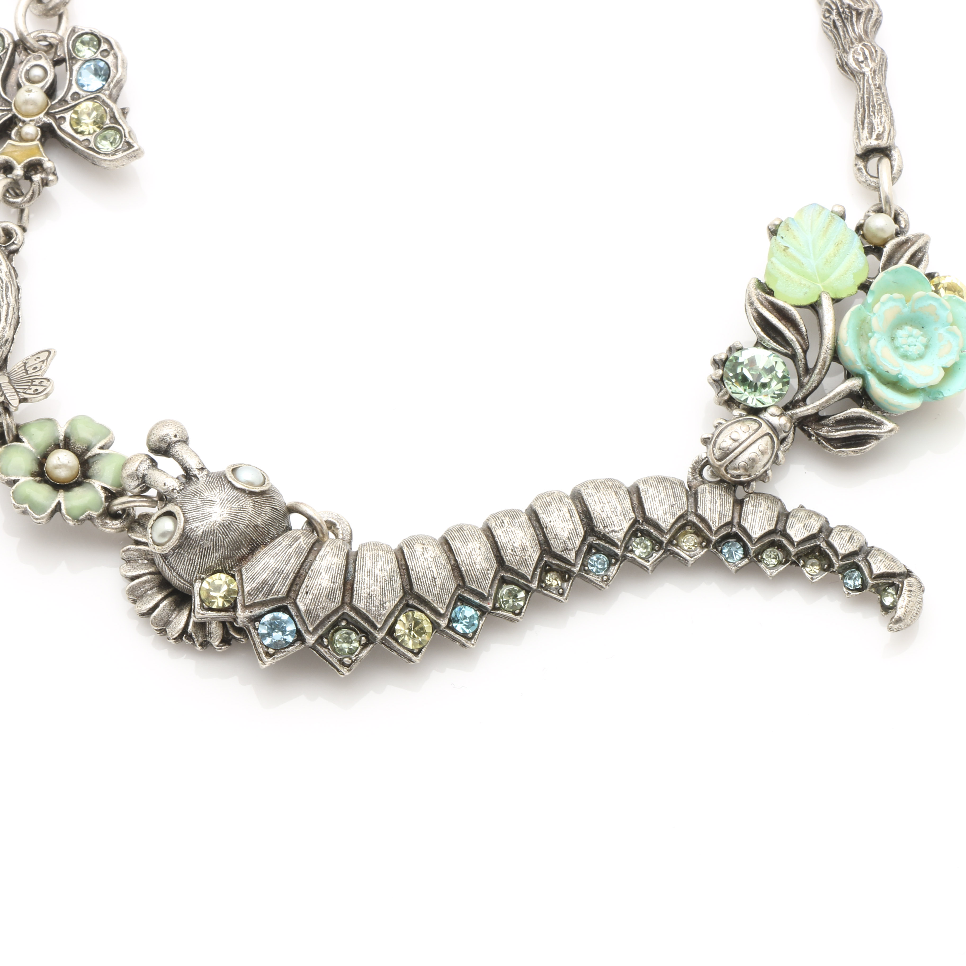 Mary Demarco Silver and Gone Tone Glass and Simulated Turquoise Jewelry