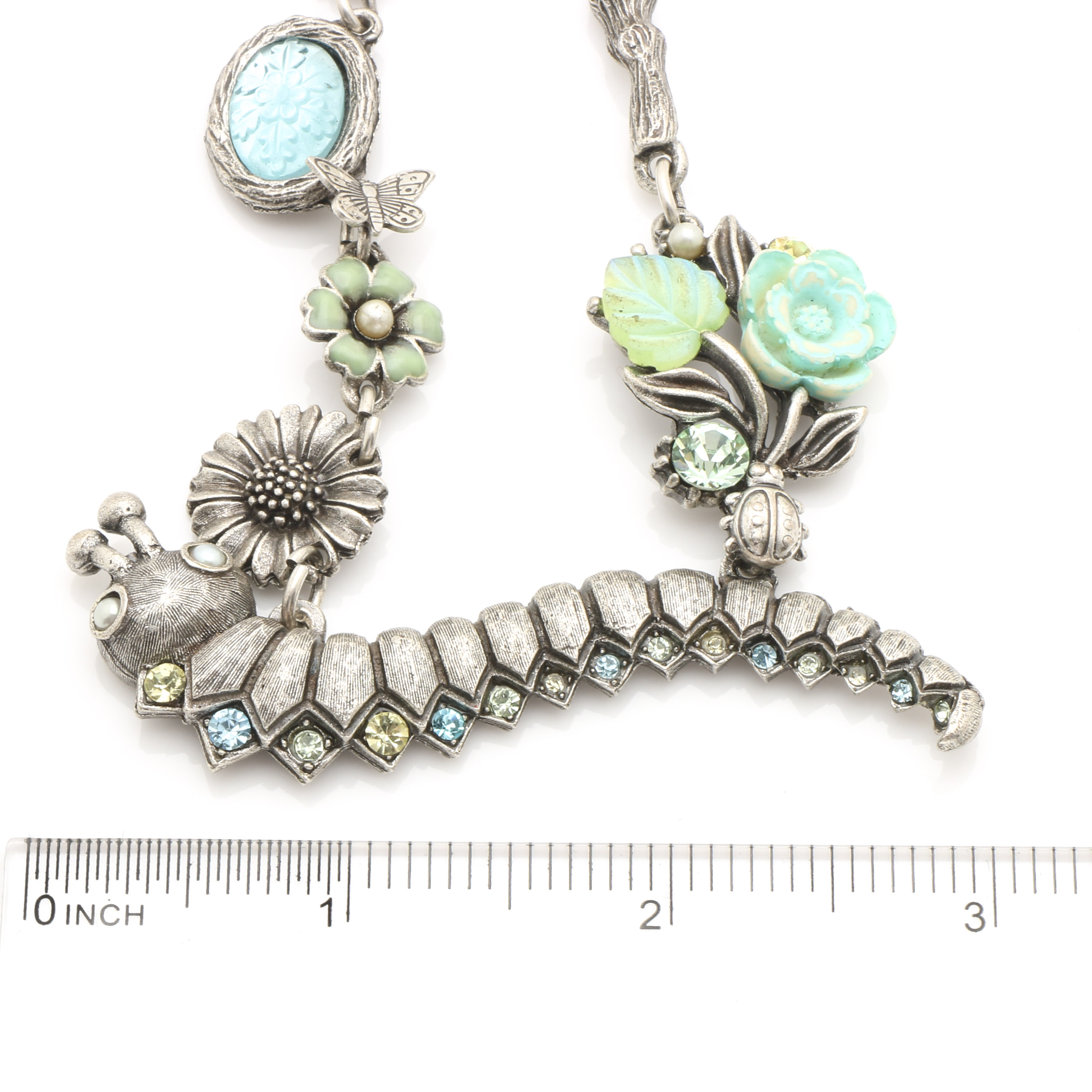 Mary Demarco Silver and Gone Tone Glass and Simulated Turquoise Jewelry