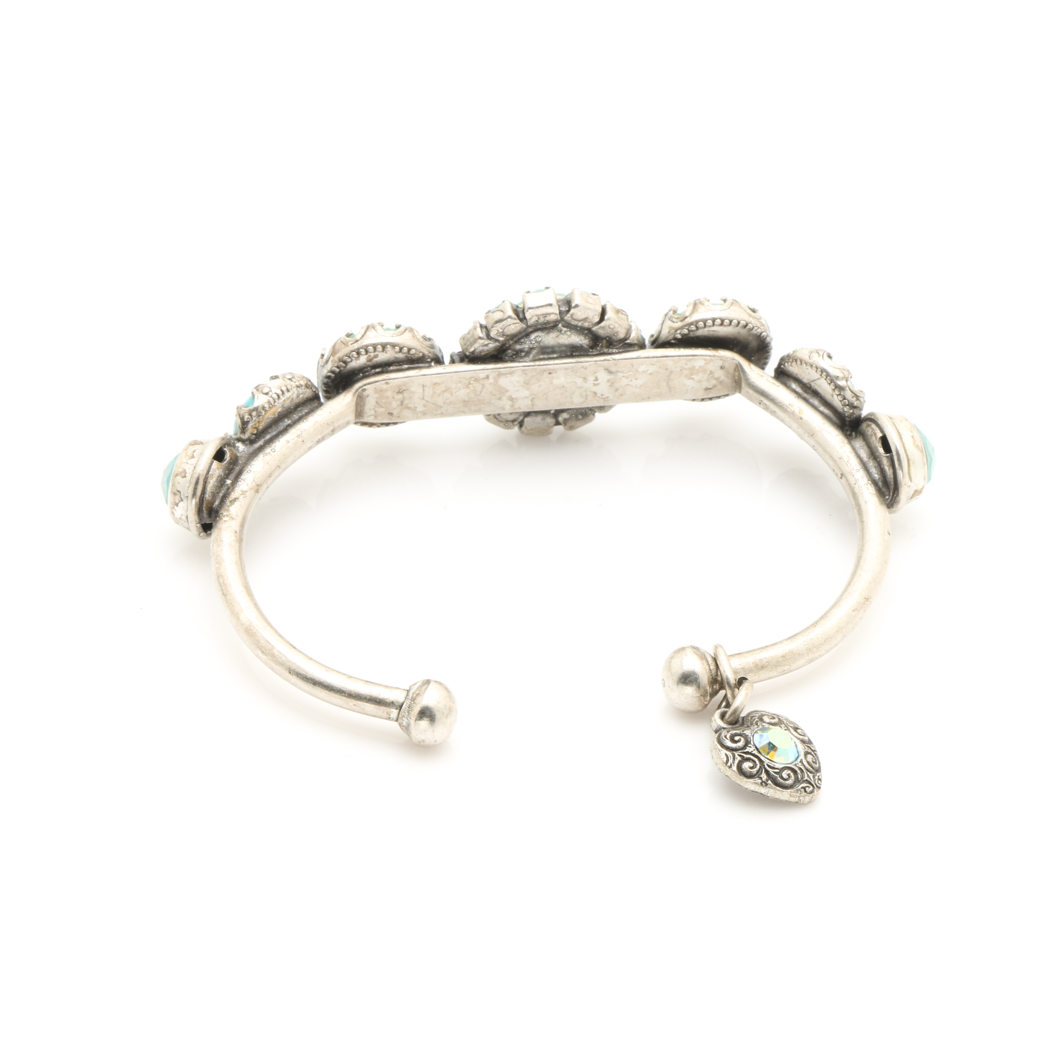 Mary Demarco Silver and Gone Tone Glass and Simulated Turquoise Jewelry