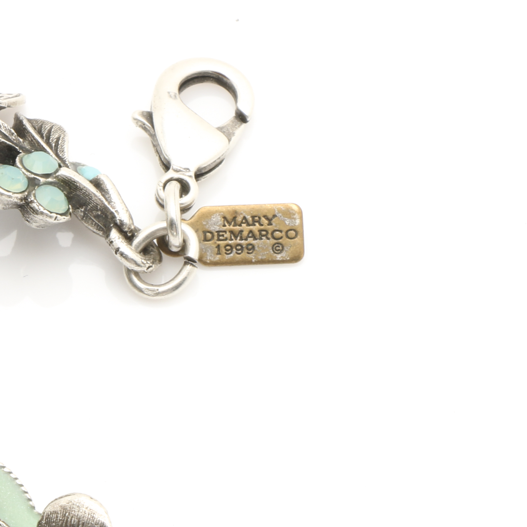 Mary Demarco Silver and Gone Tone Glass and Simulated Turquoise Jewelry