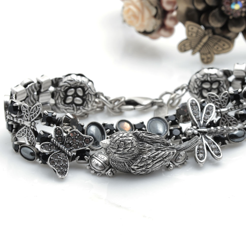 Mary Demarco Gold and Silver Tone Jewelry Assortment Featuring Jasper