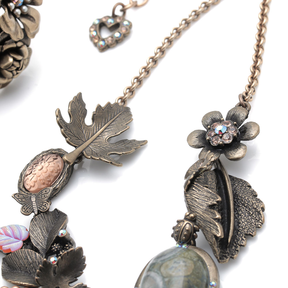 Mary Demarco Gold and Silver Tone Jewelry Assortment Featuring Jasper